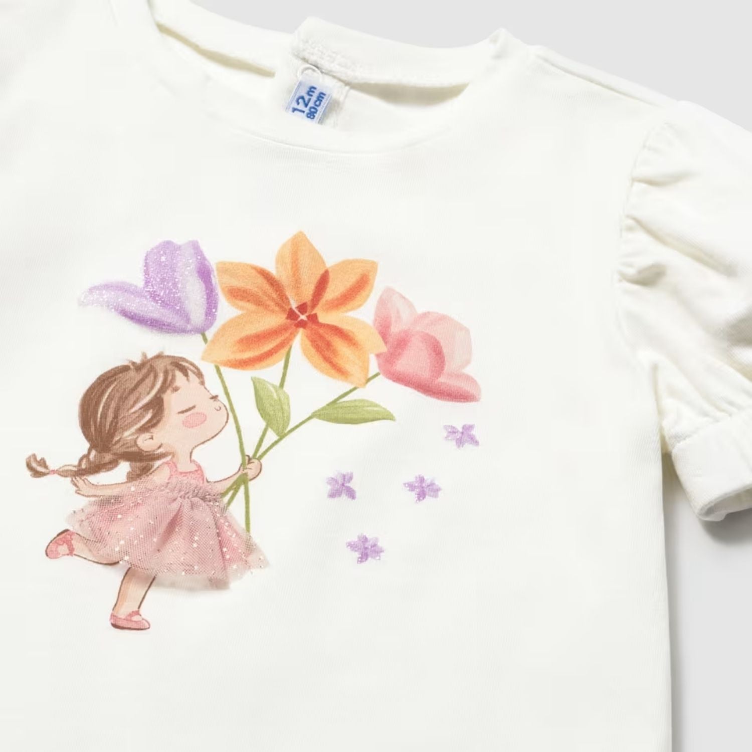 Camiseta Aplique Tul Blossom
