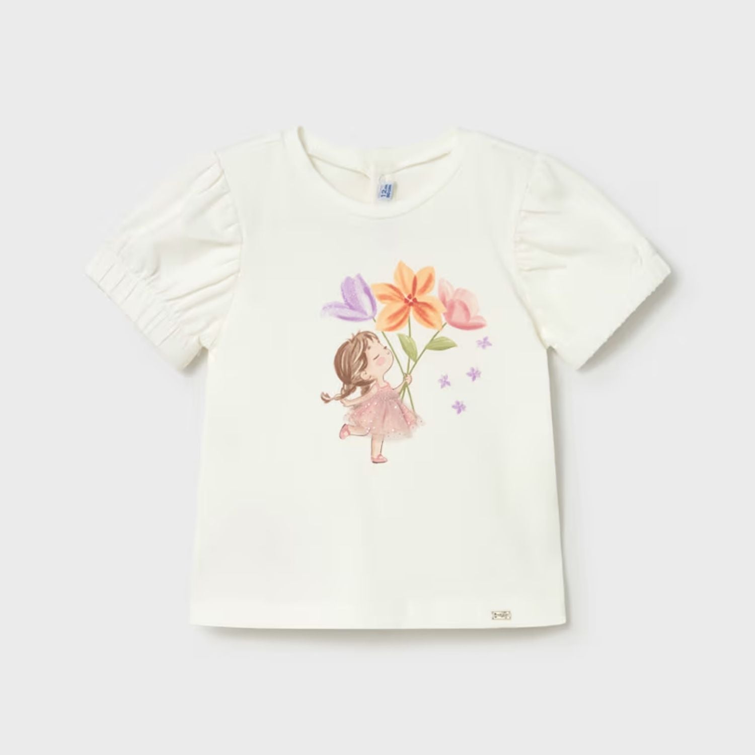 Camiseta Aplique Tul Blossom