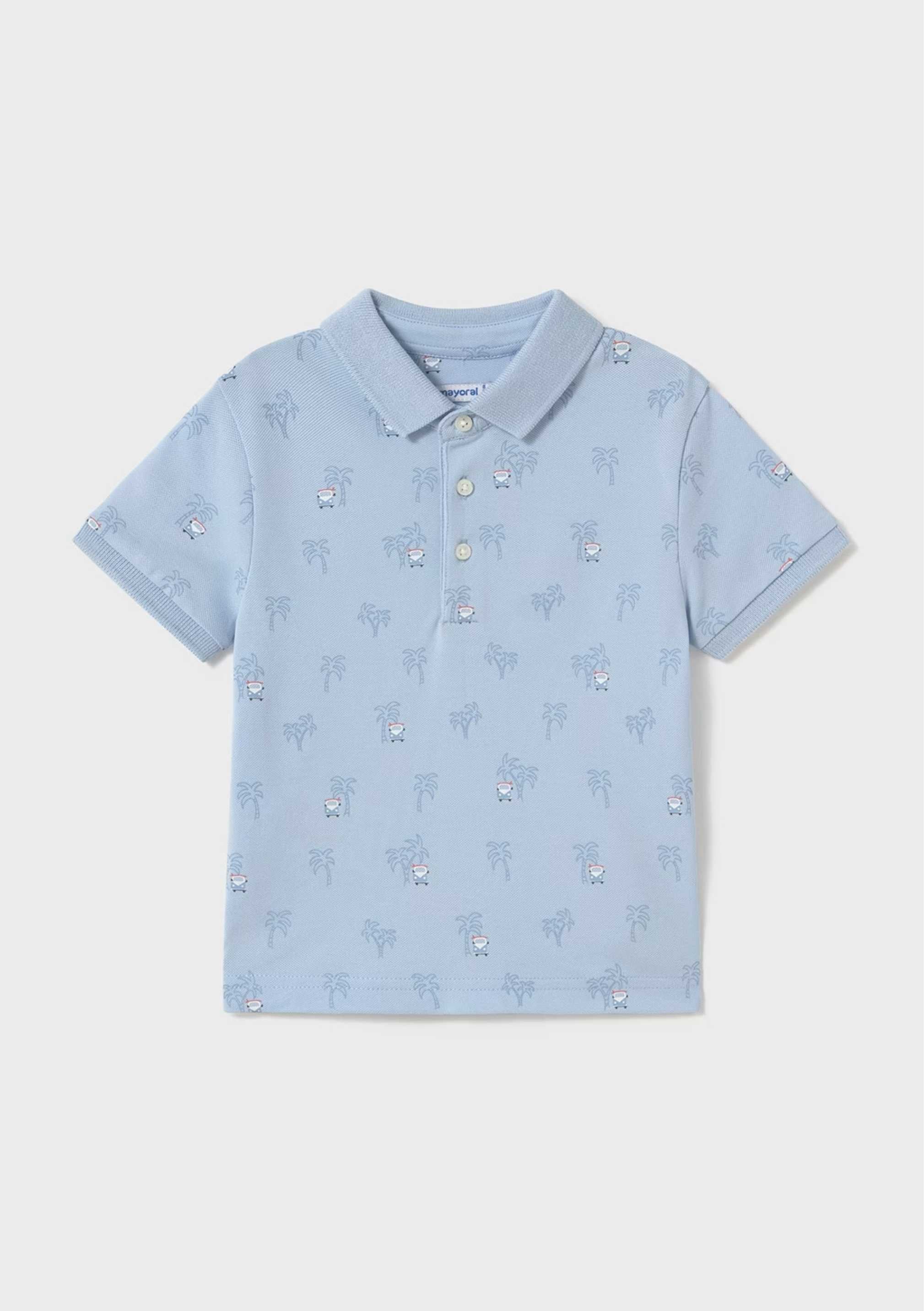 Polo Celeste Surf Bebé