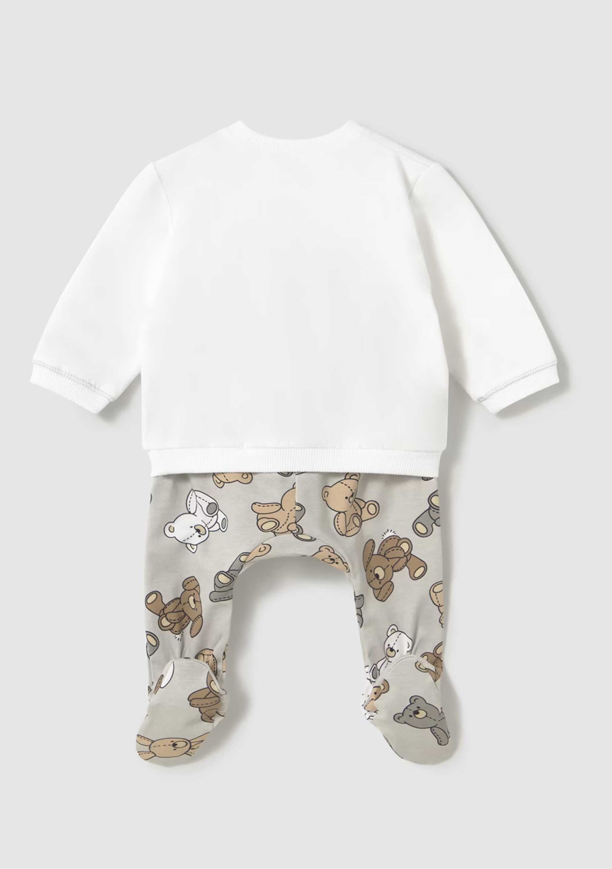 Set Polaina Buzo Cute Bear Moka Newborn