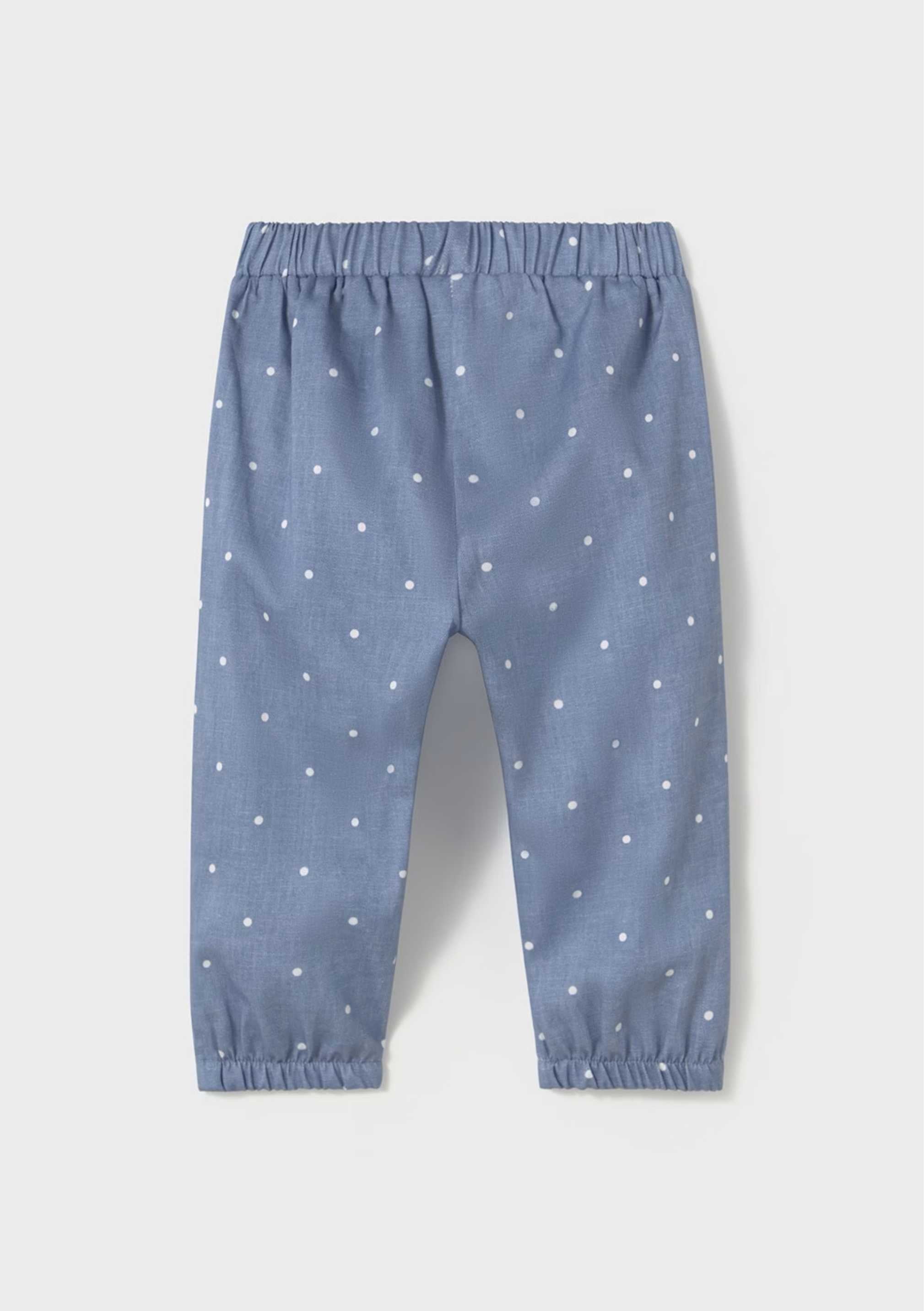 Pantalón Algodón Chambray Dots