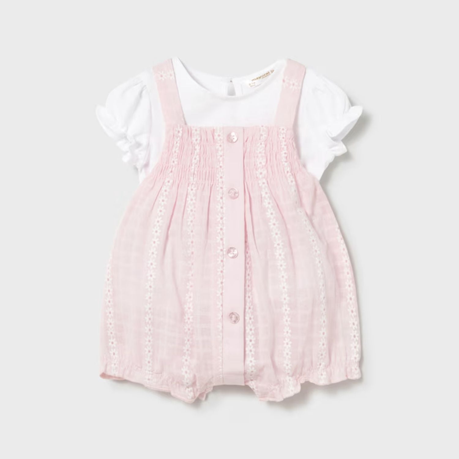 Set Enterizo Floral Rosa
