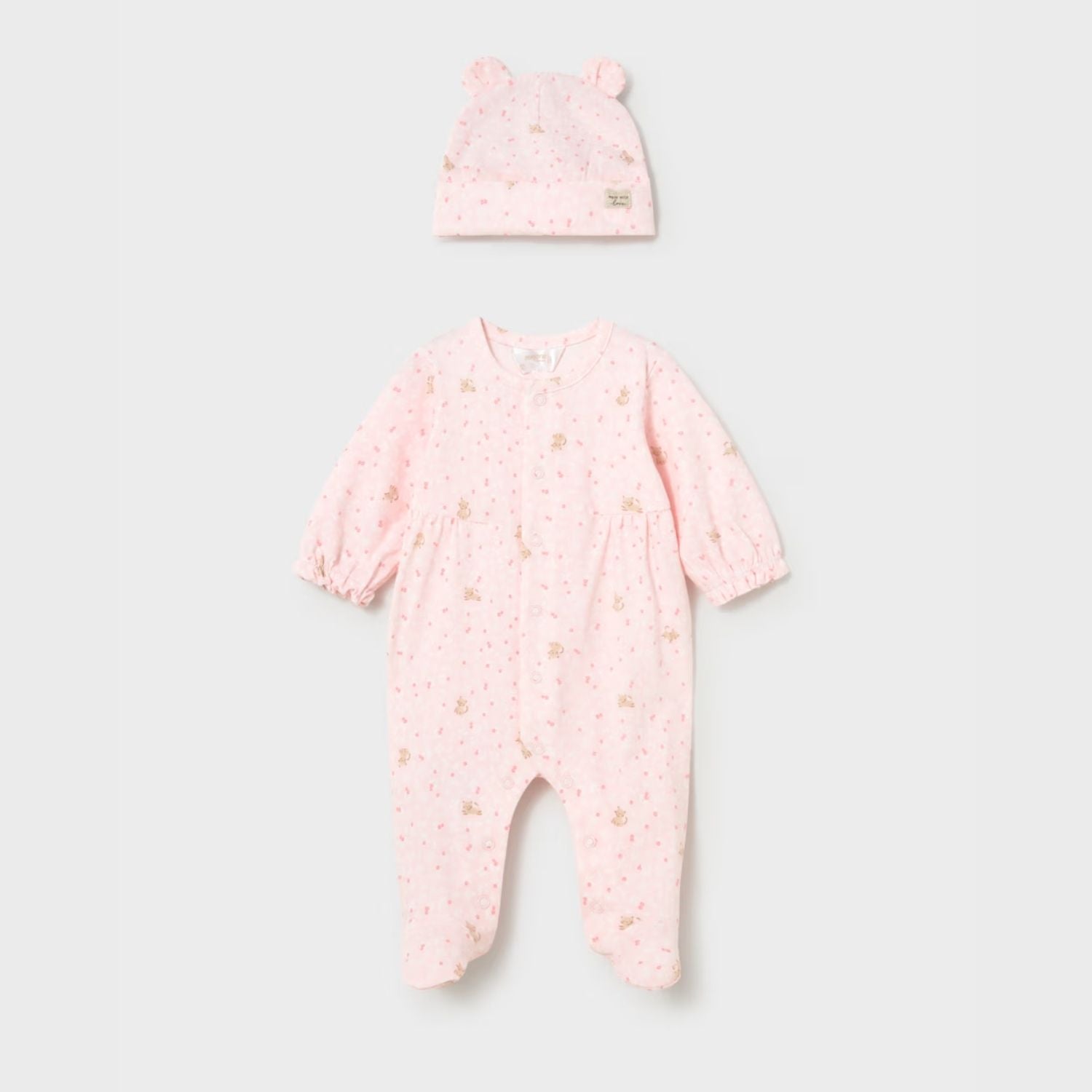 Pijama & Gorro Little Kitty Rosa