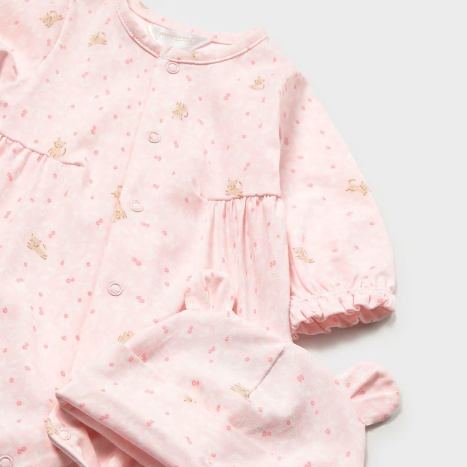 Pijama & Gorro Little Kitty Rosa