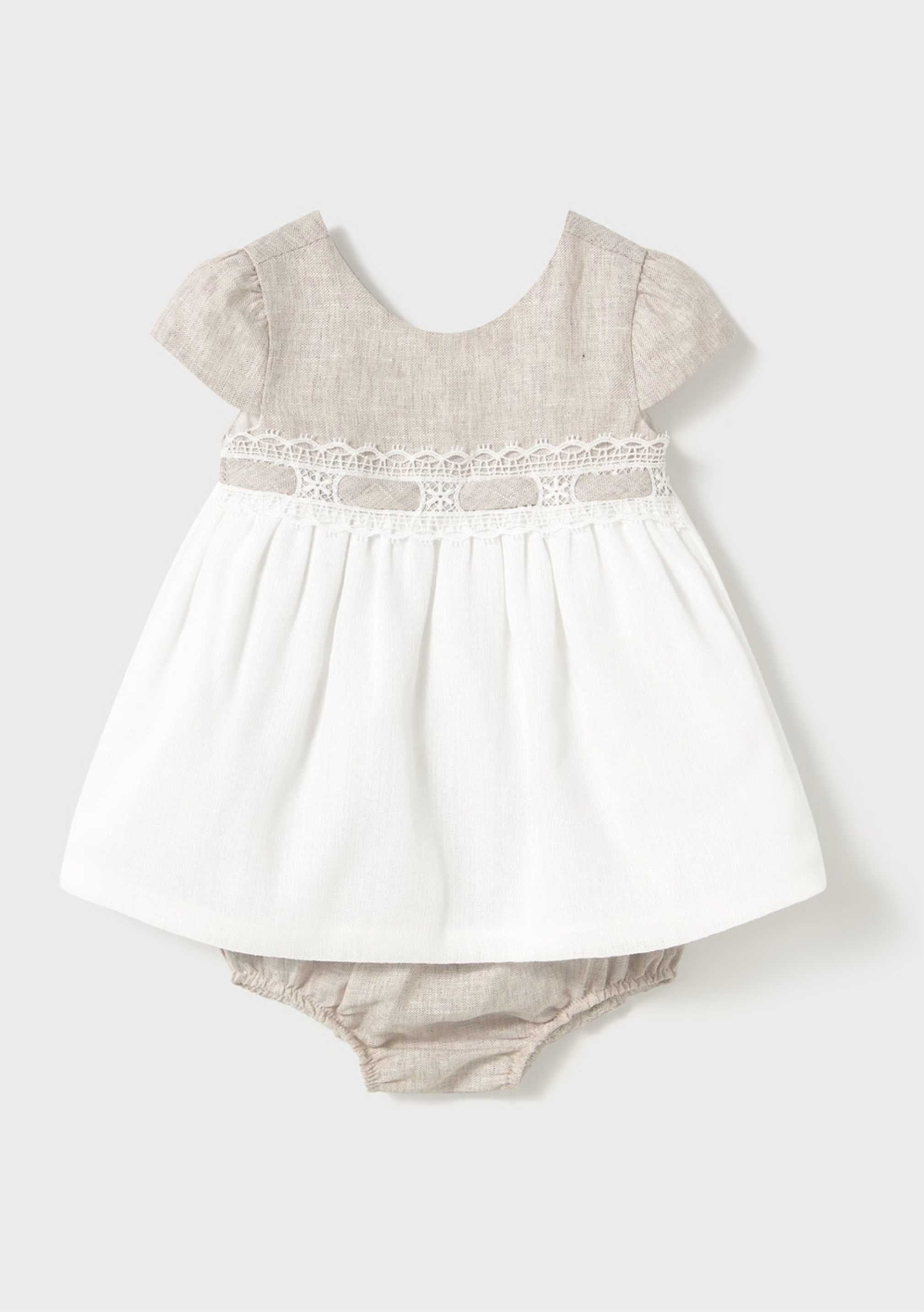 Vestido Lino Ceremonia Newborn