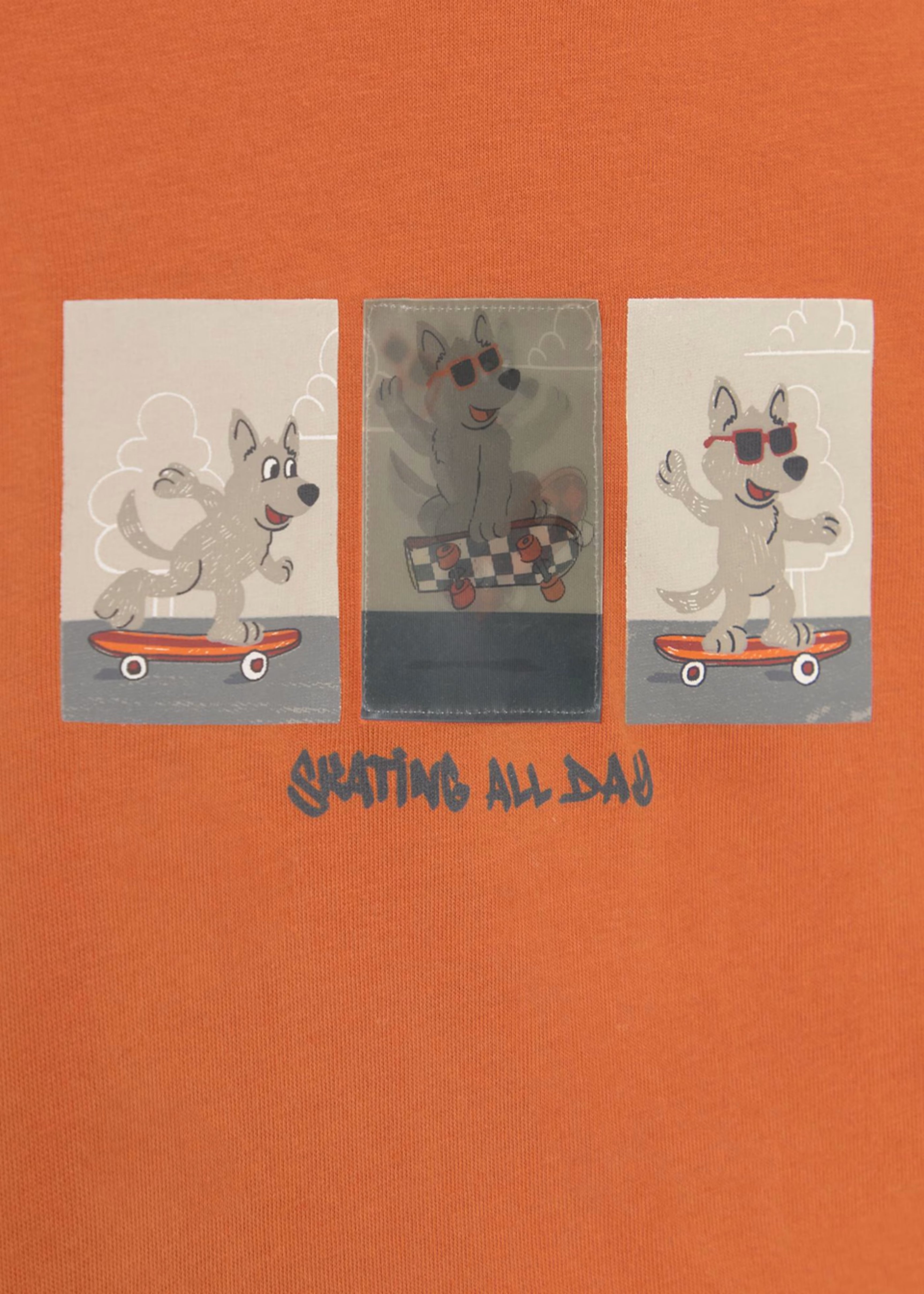 Camiseta Naranja Funny Puppy