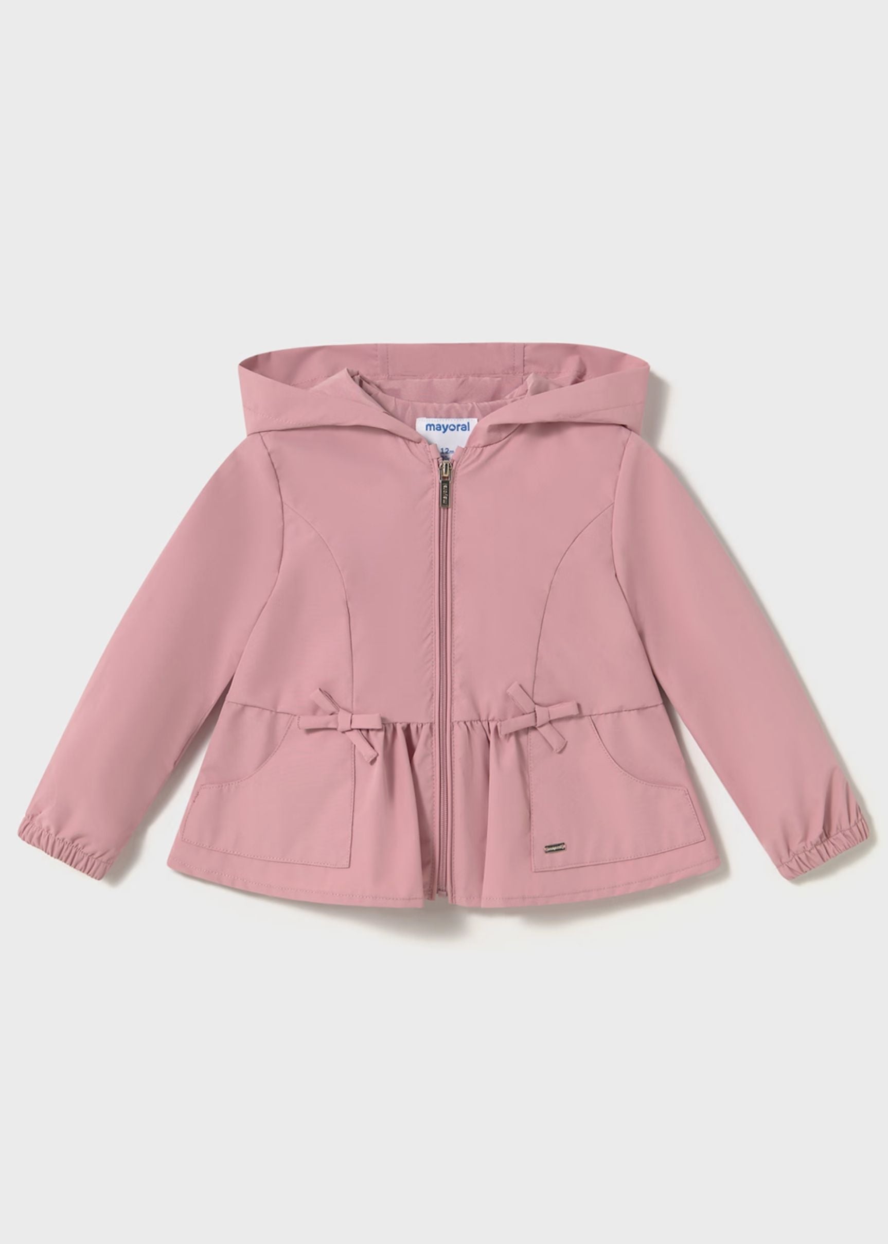 Chaqueta Cortavientos Capota Rosa