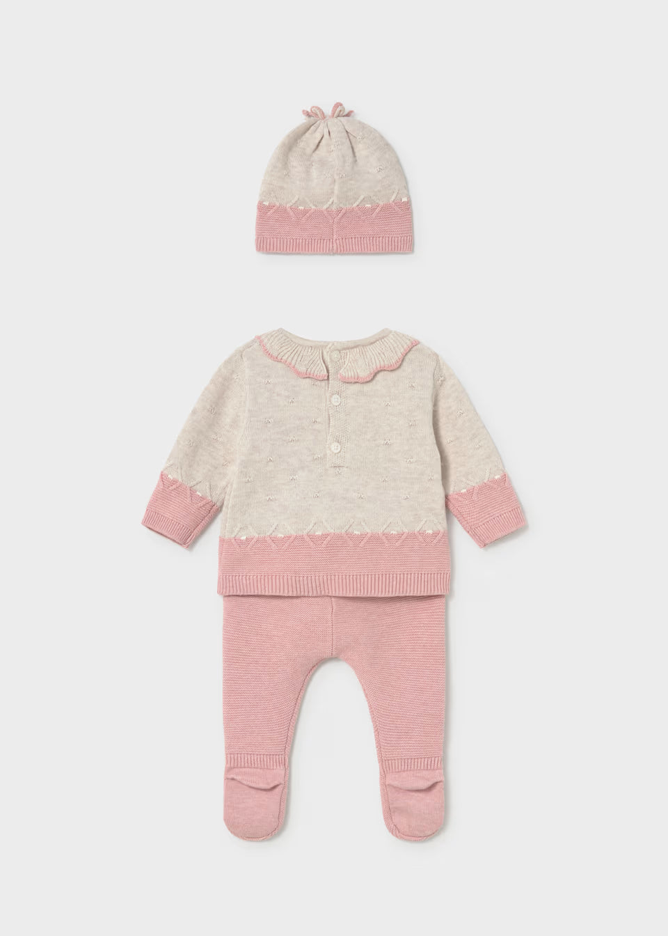 Set 2 Piezas | Gorrito Tejido Rosa Baby