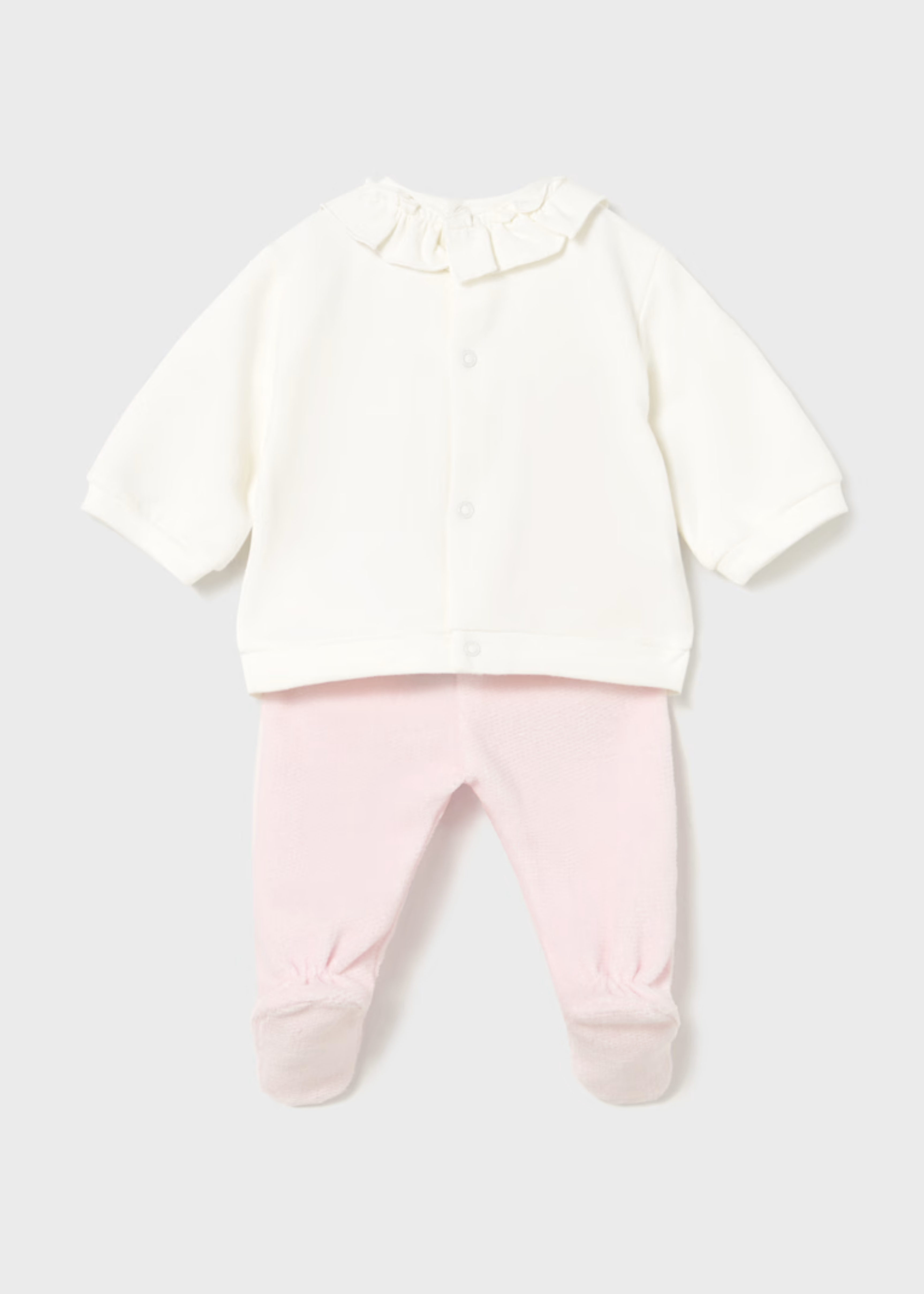 Set Polaina Ruffle y Polka Dots Rosa