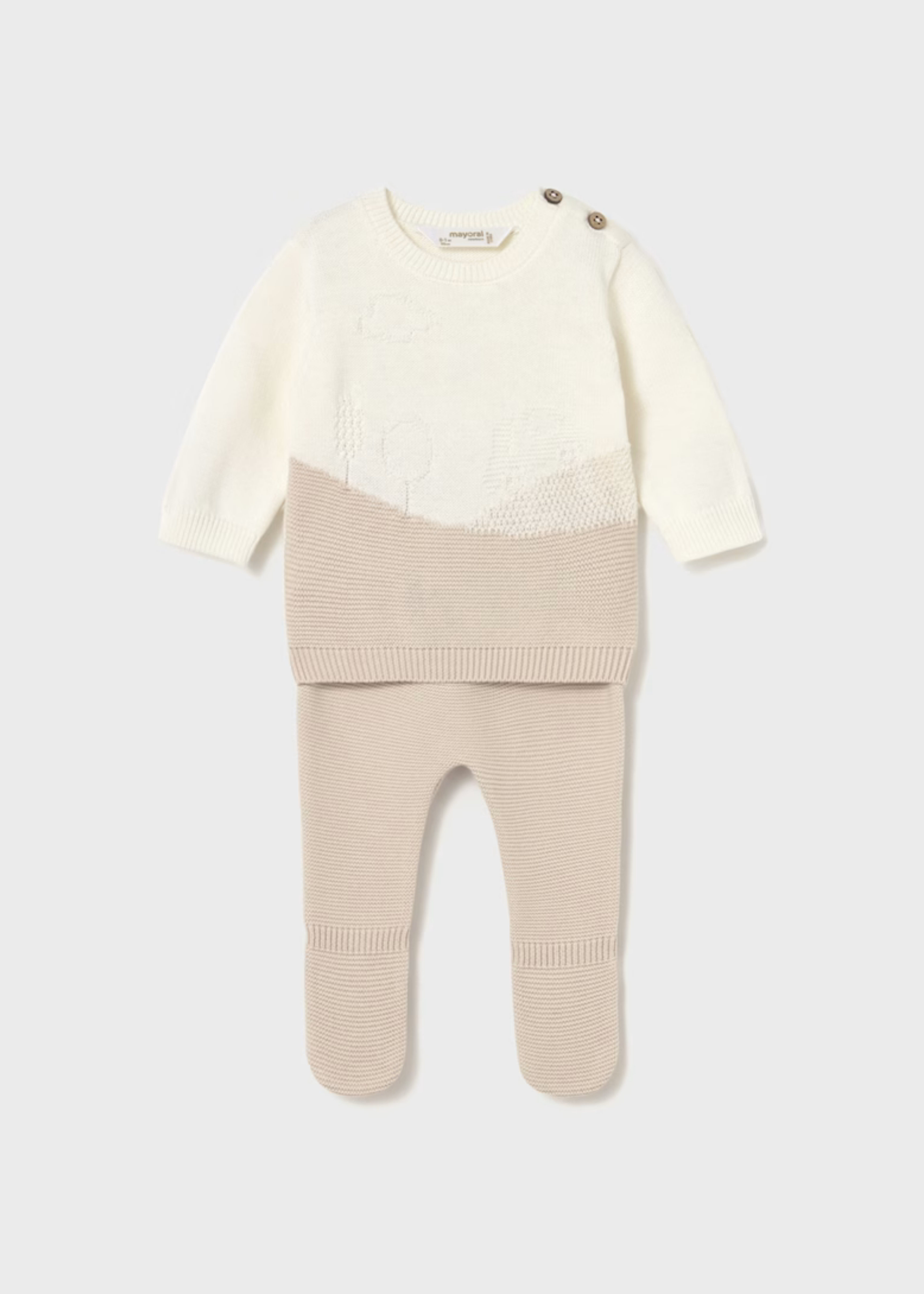 Set Tricot Jacquard Latte