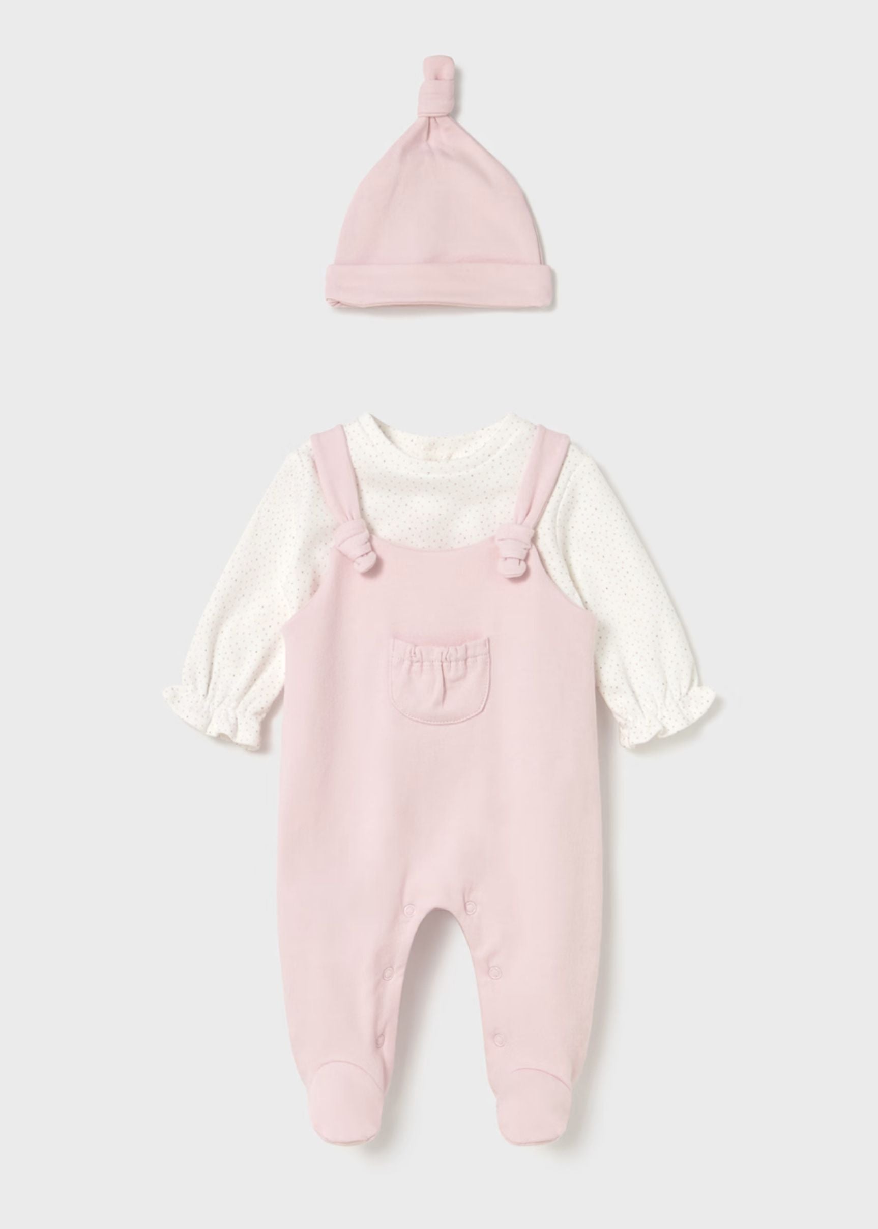 Pijama Rosa Baby Gorro Better Cotton Newborn