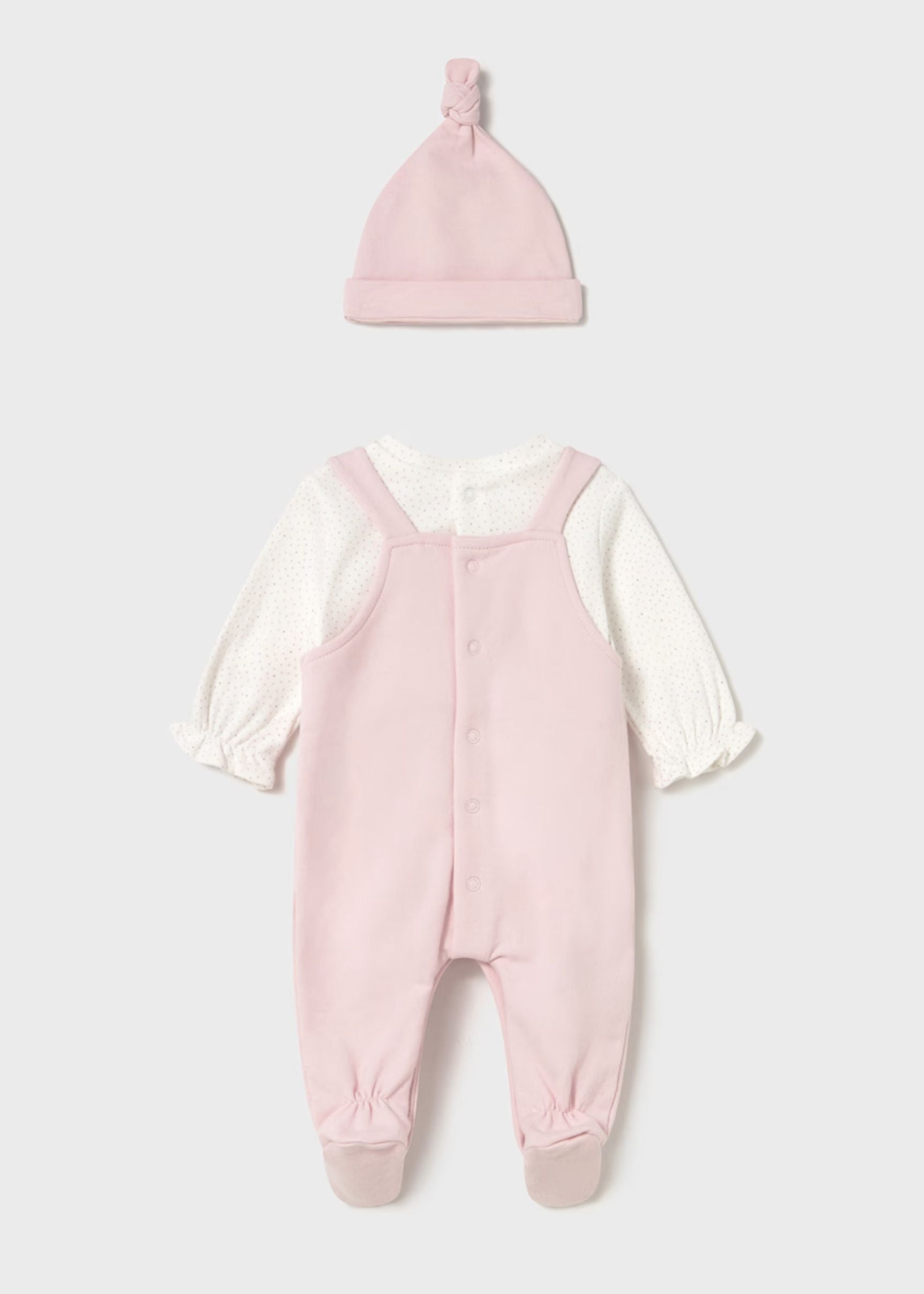 Pijama Rosa Baby Gorro Better Cotton Newborn