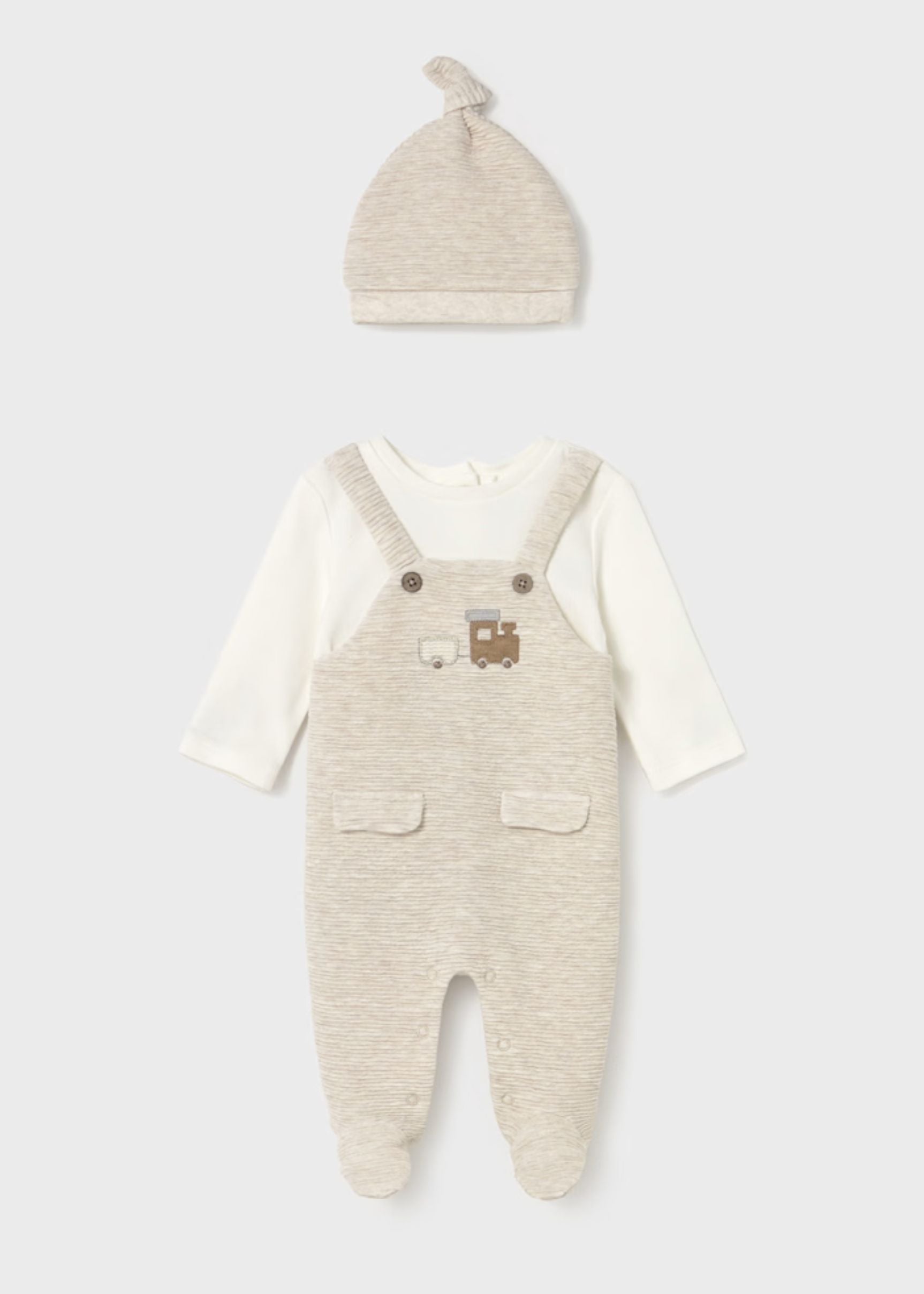 Pijama Peto Gorro Milk Better Cotton Newborn