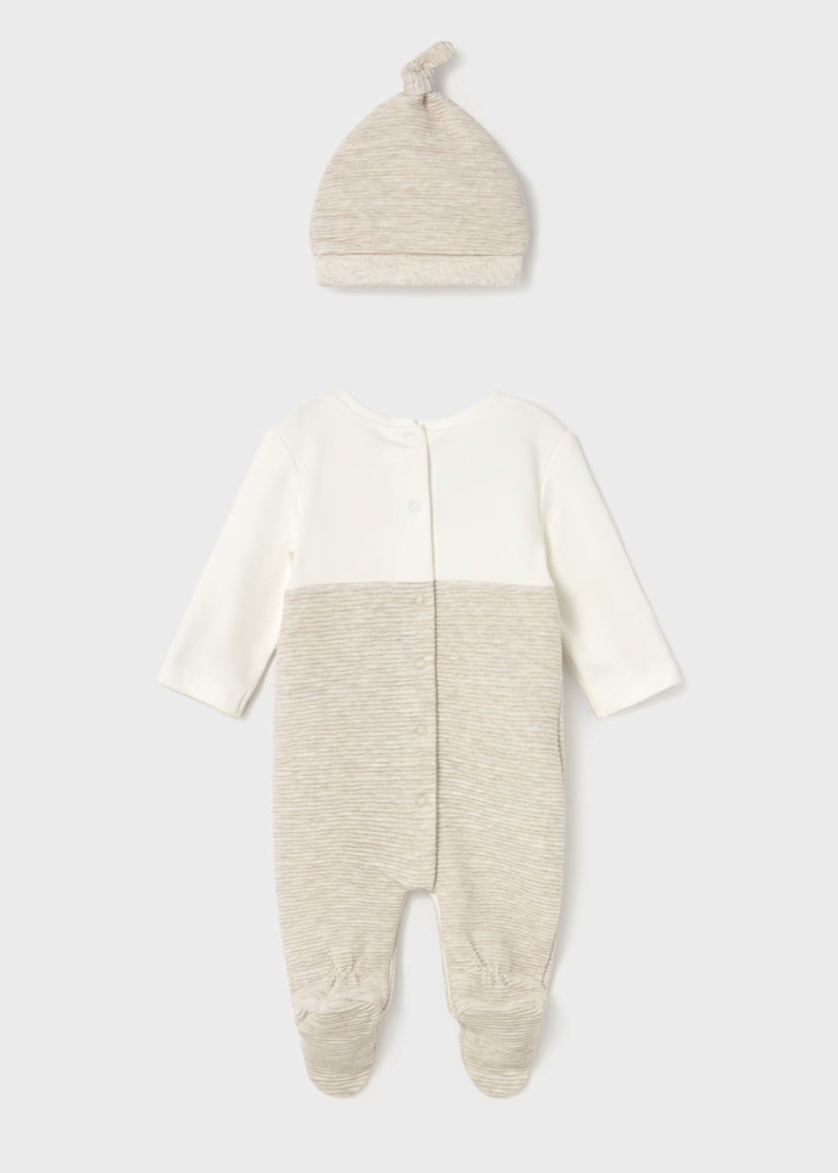 Pijama Peto Gorro Milk Better Cotton Newborn