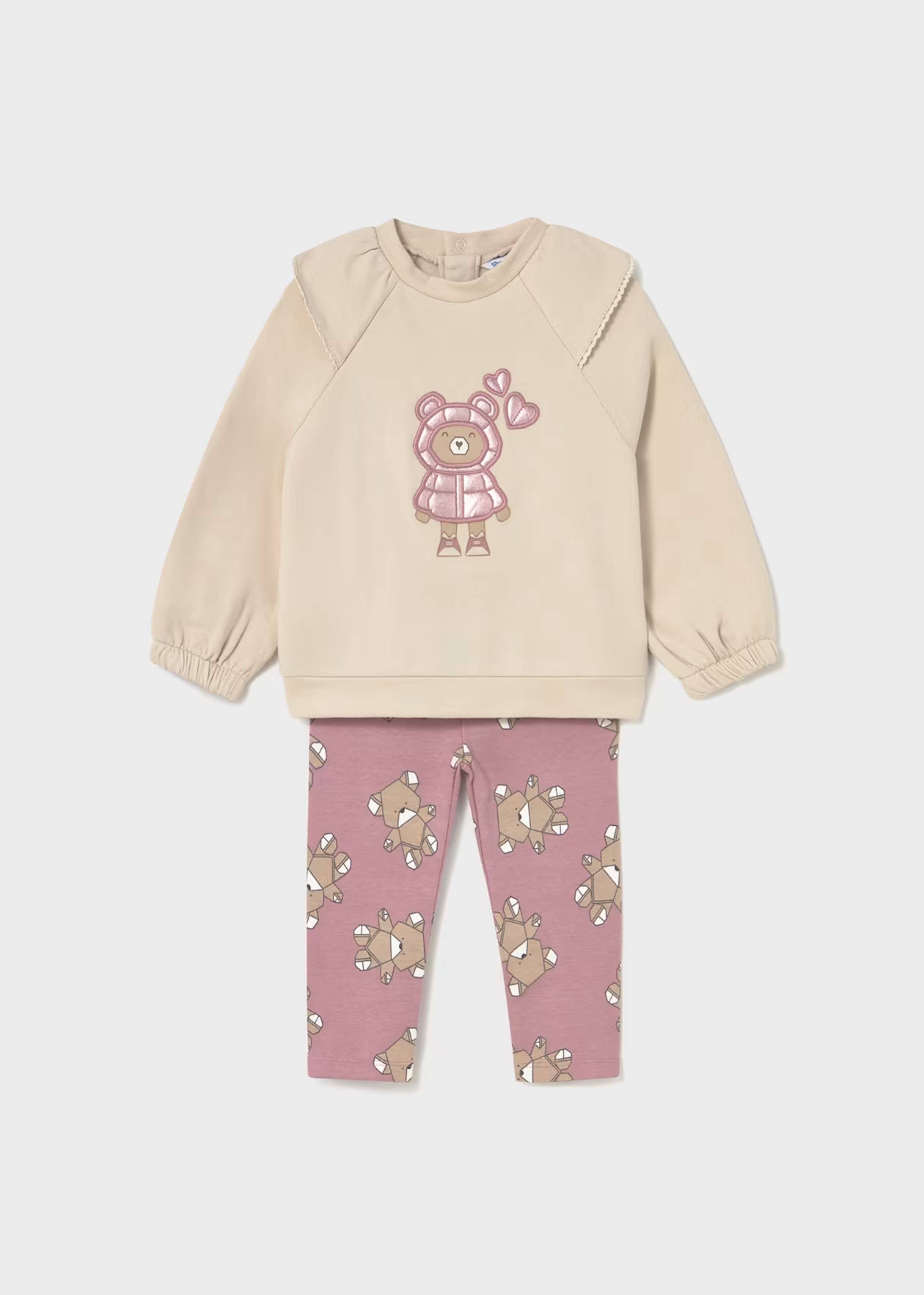 Conjunto Teddy Bordado Leggings