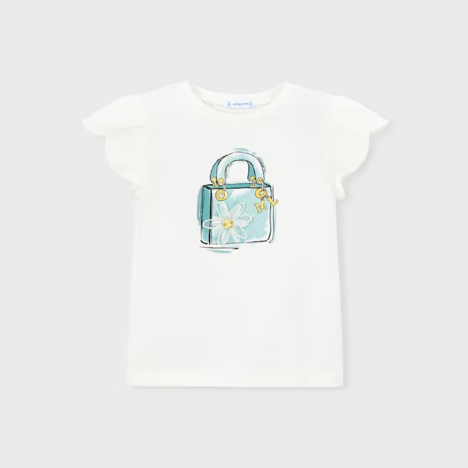 Camiseta Nature Daisy Crudo Lago