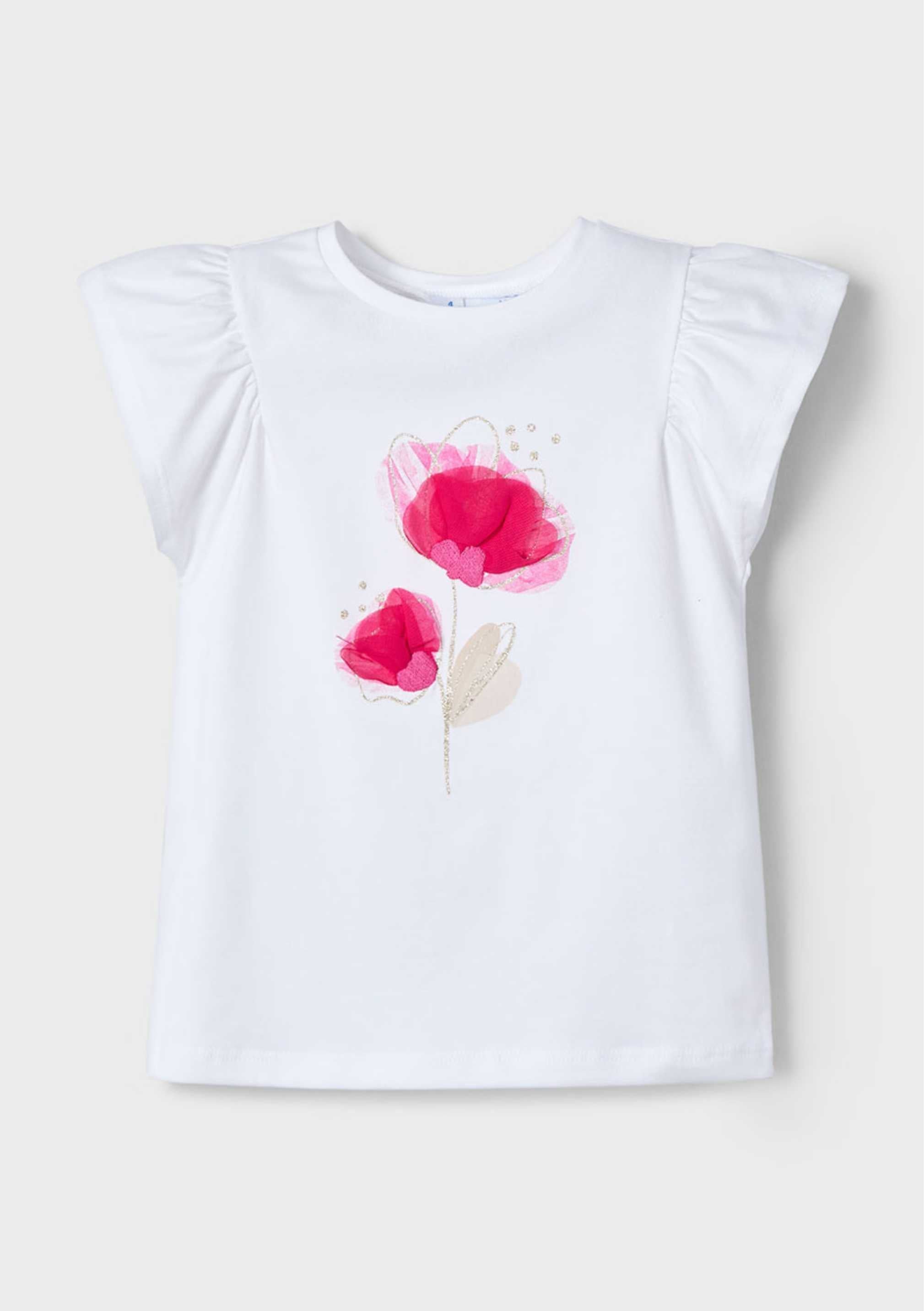 Camiseta Flower Tul Magenta