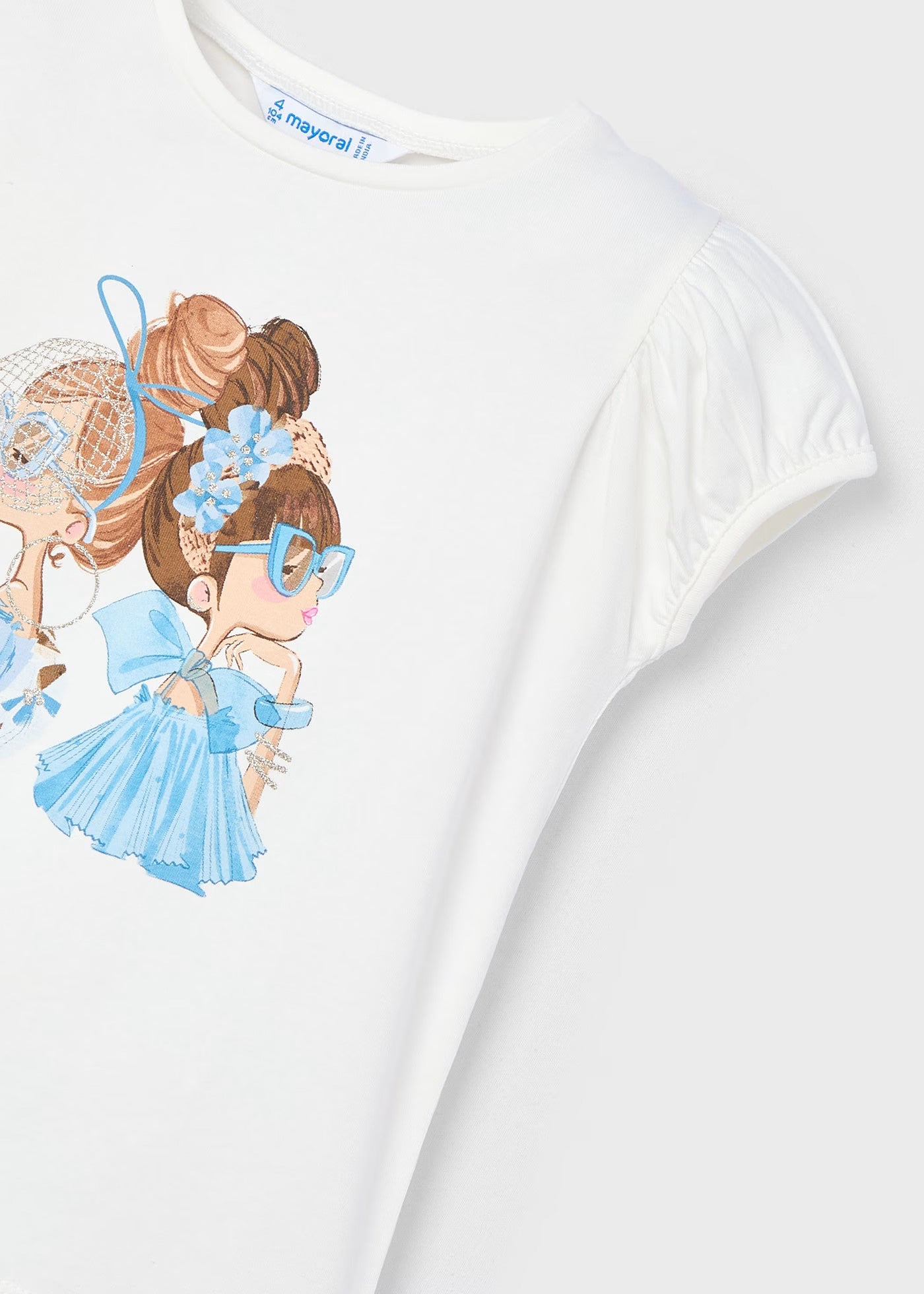Camiseta Glitter Fantasy Celeste