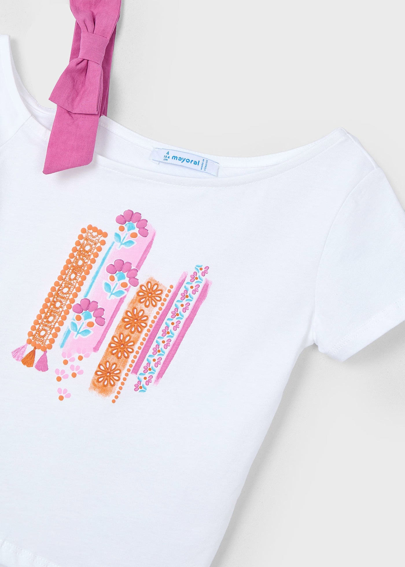 Camiseta Algodón Asimetrica Boho