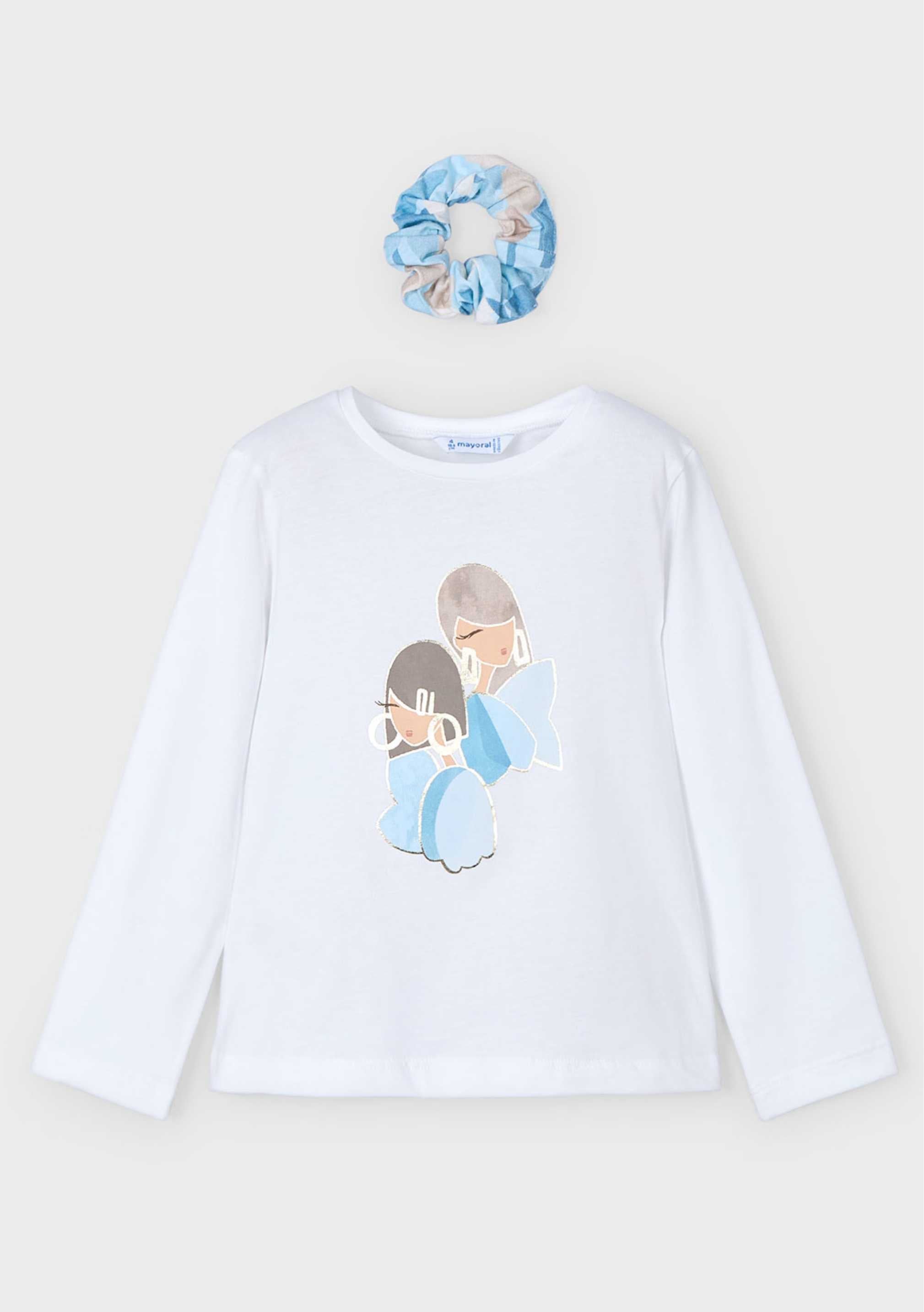 Camiseta Algodón Artistic Celeste