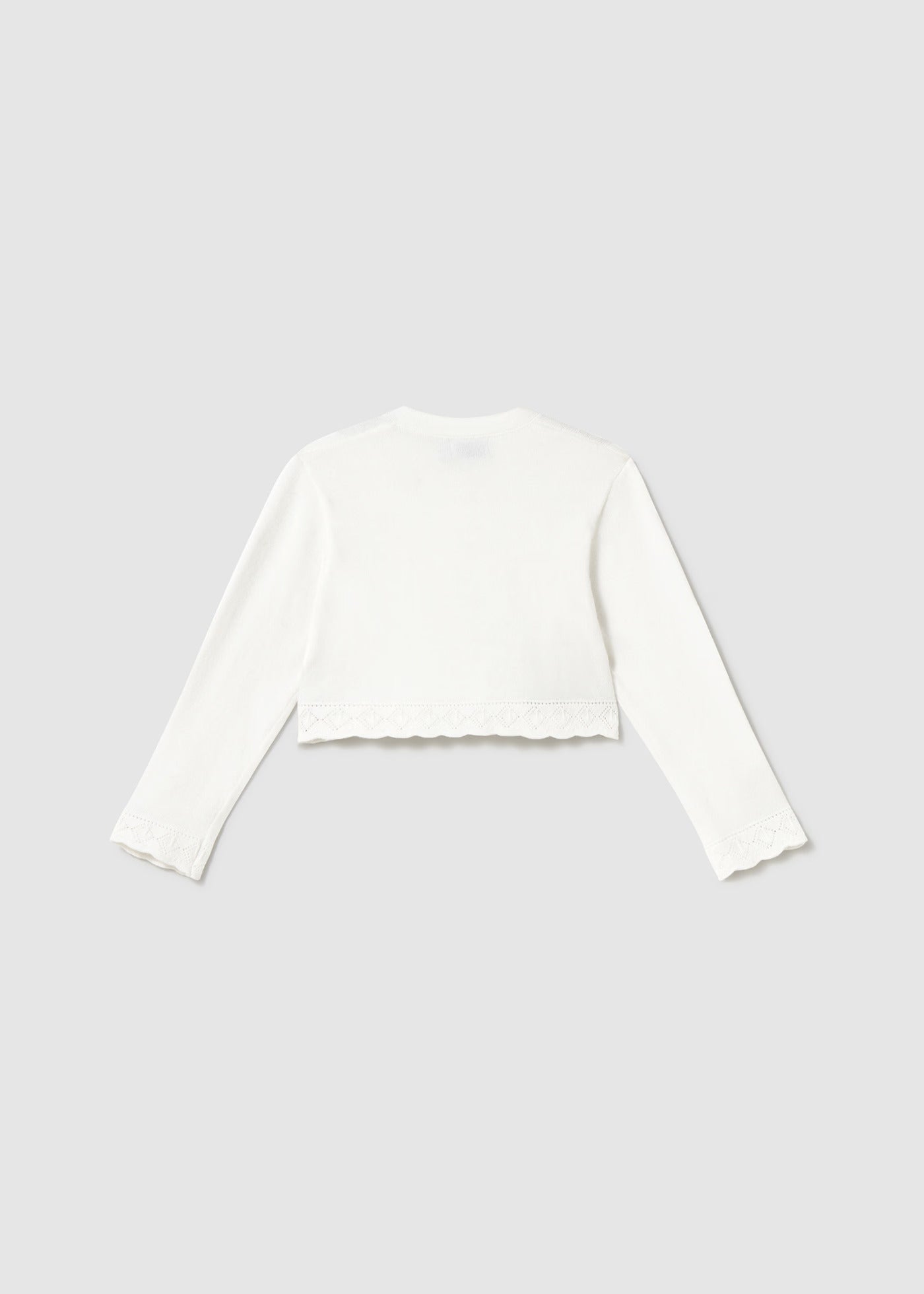 Cardigan Tricot Básica Crudo