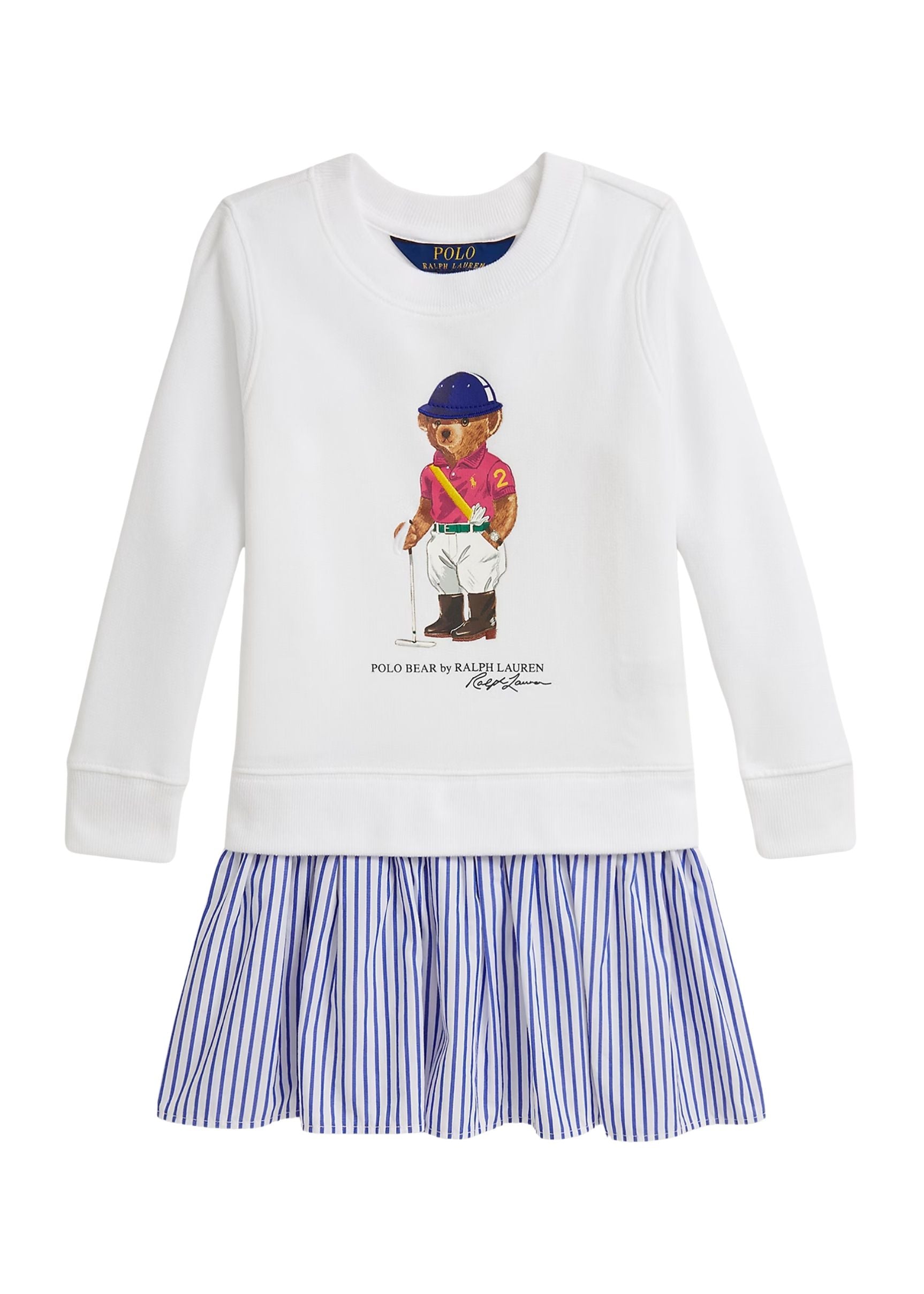 Vestido Polar Falda Rayada Polo Bear