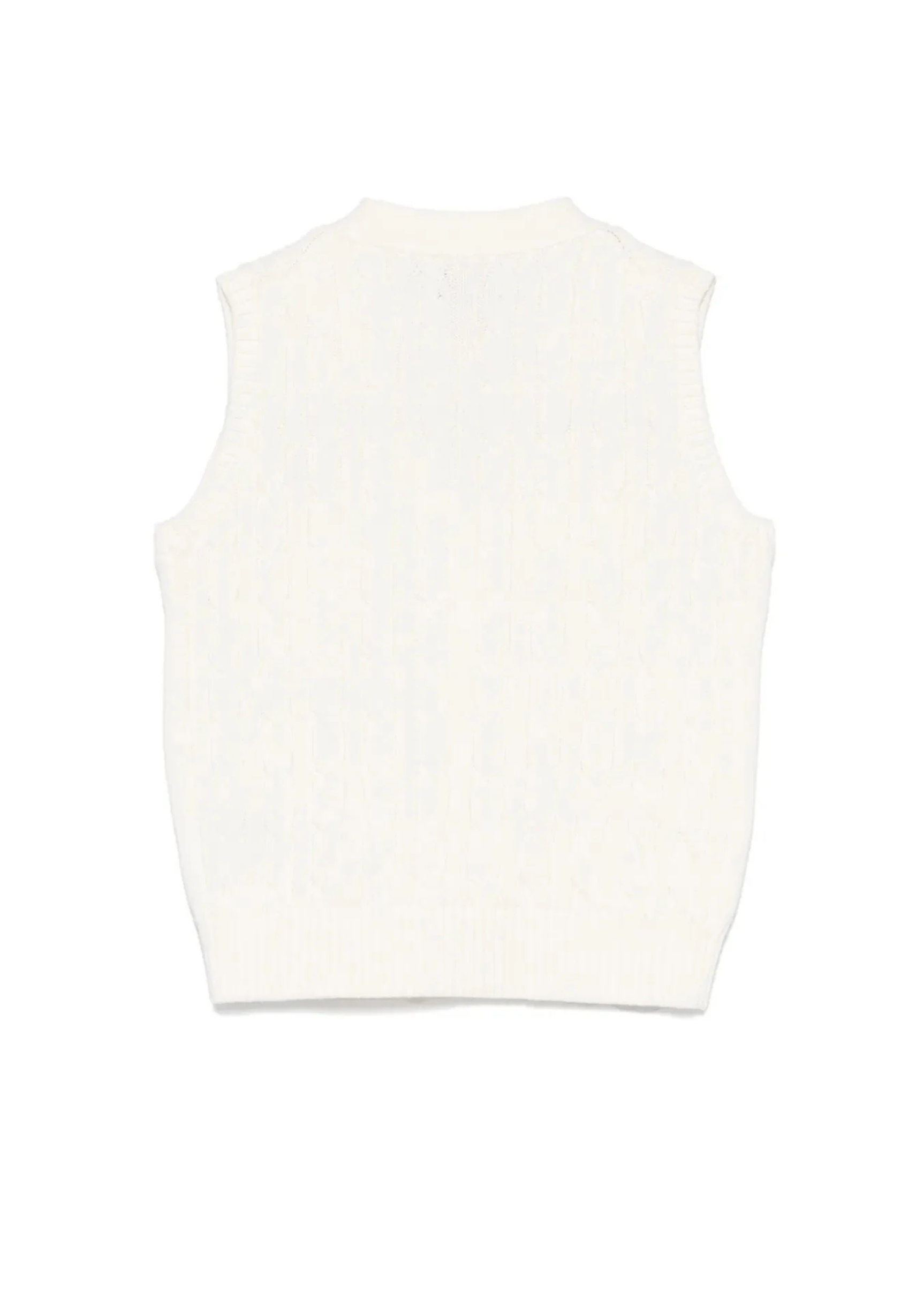Chaleco Tejido Algodón Blanco