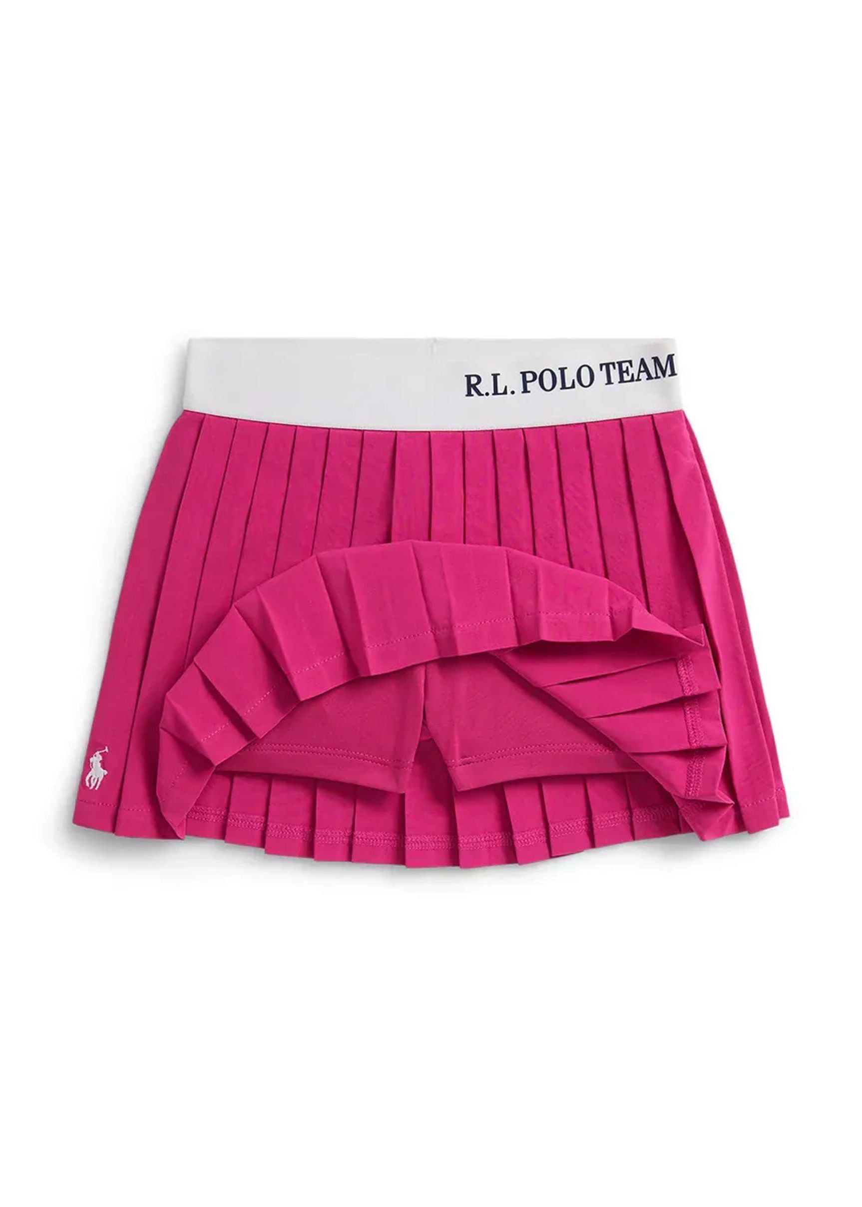 Falda Short Rosa Plisada