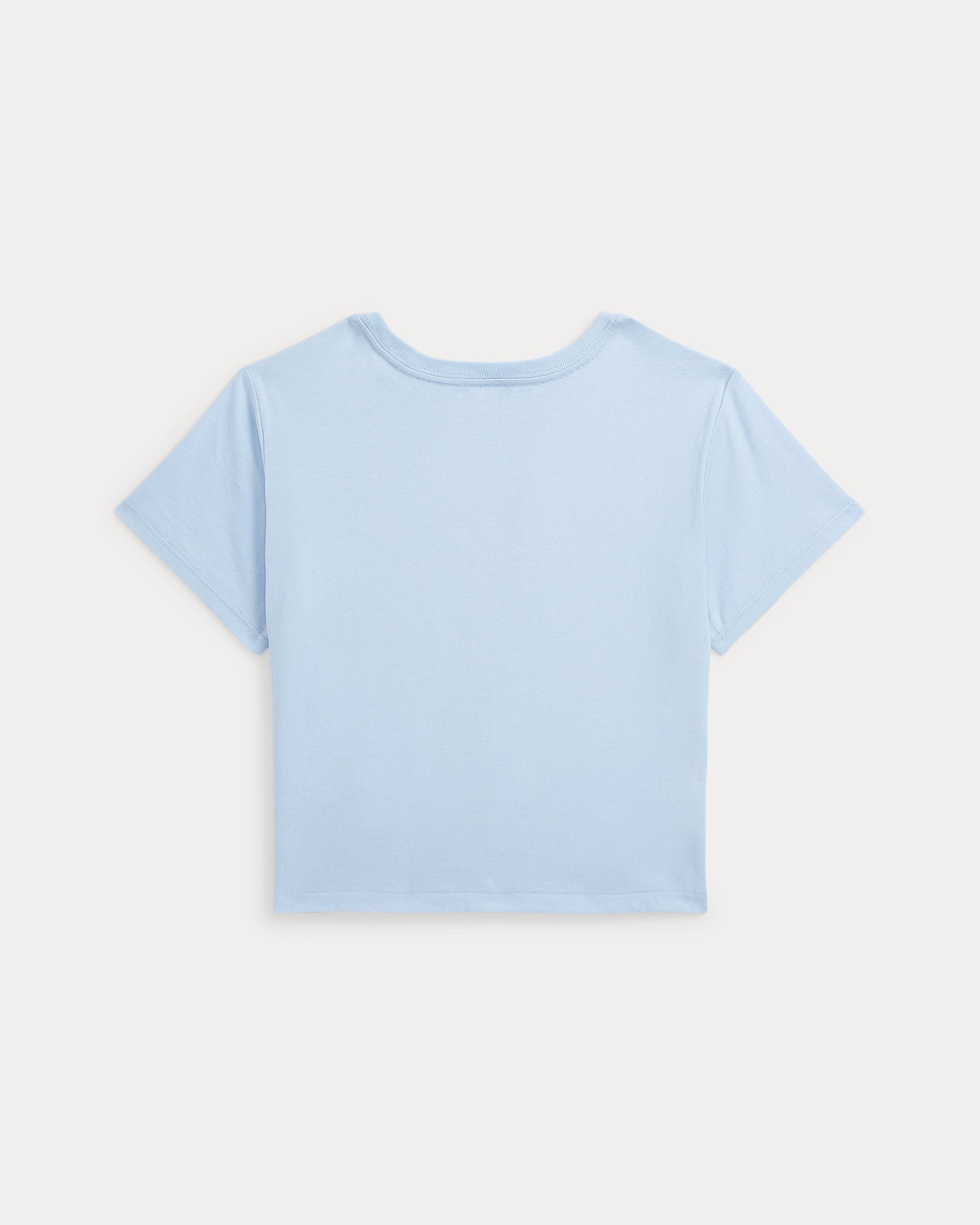 Camiseta Cropped Azul Claro Niña