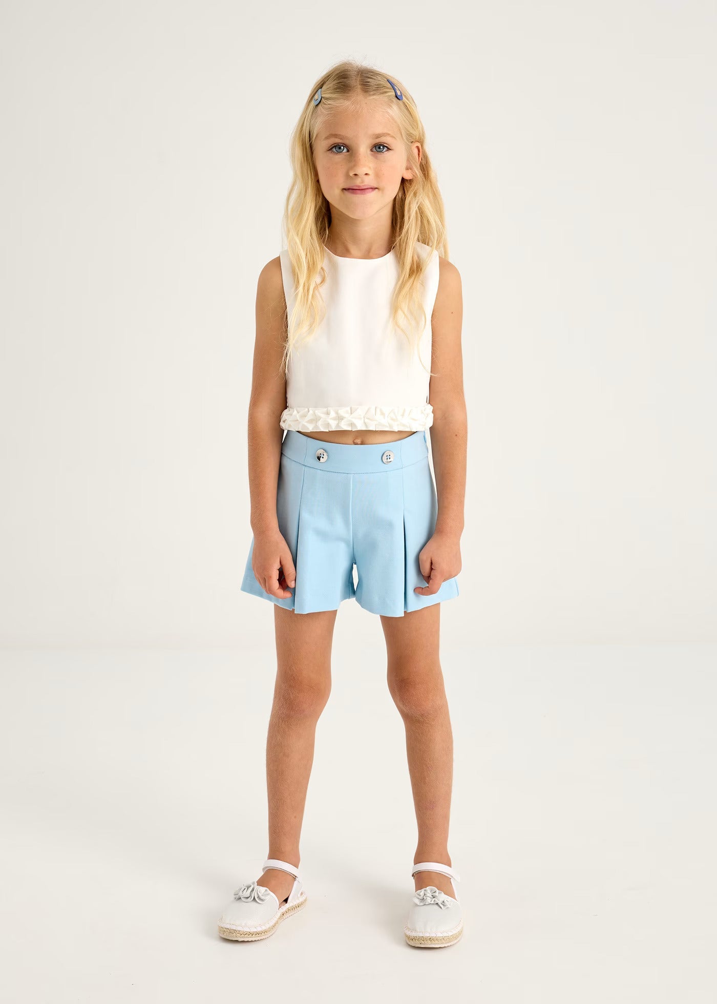 Short Punto Fuelles Celeste