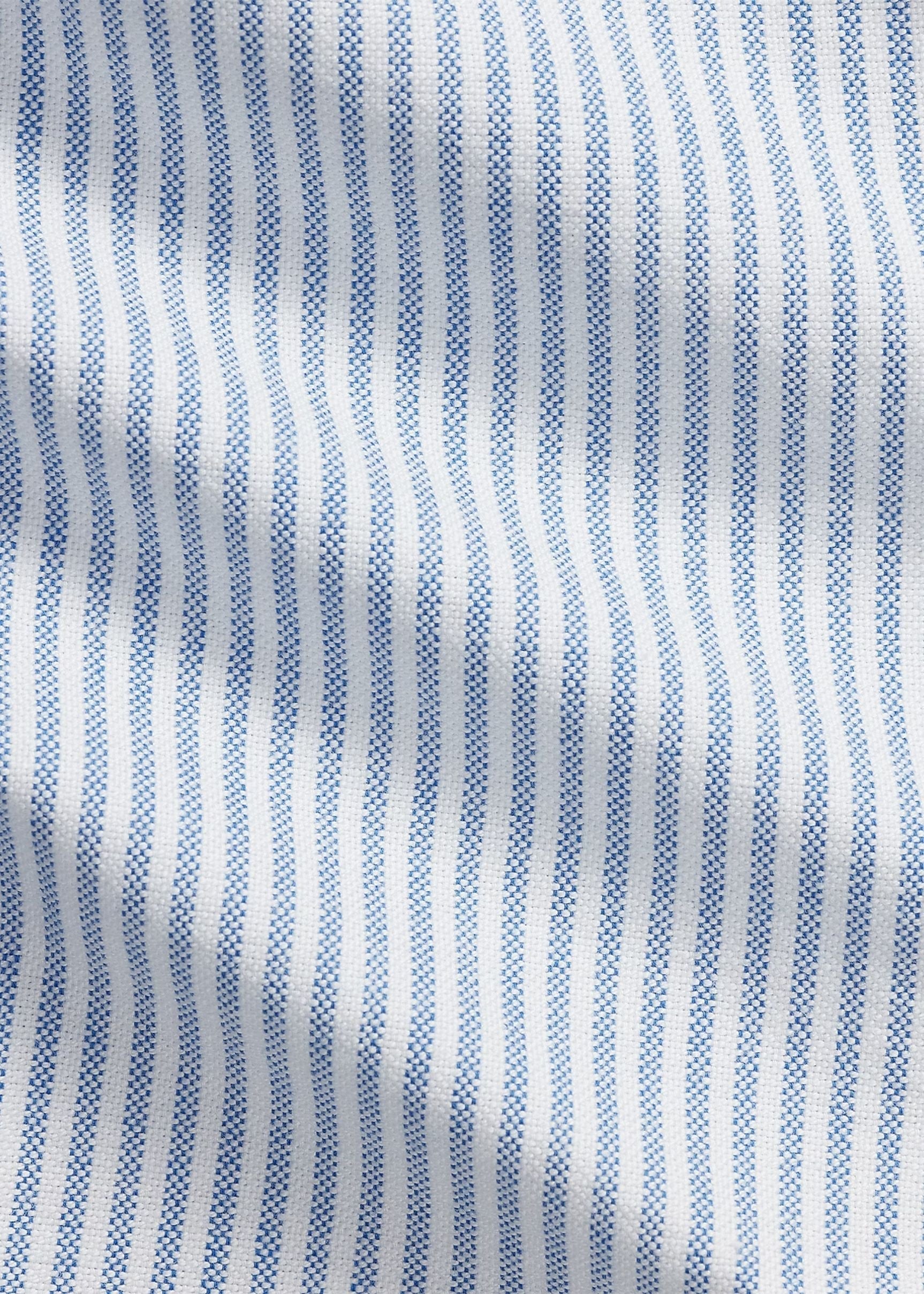 Camisa Oxford Rayas Azul Claro