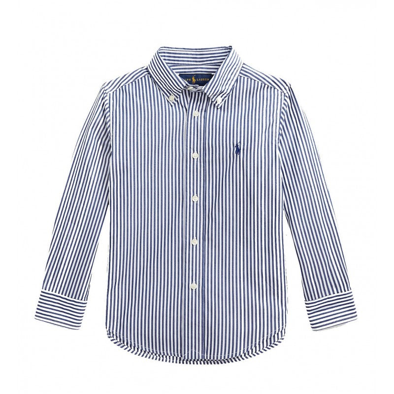 Camisa Clásica Azul Rayas