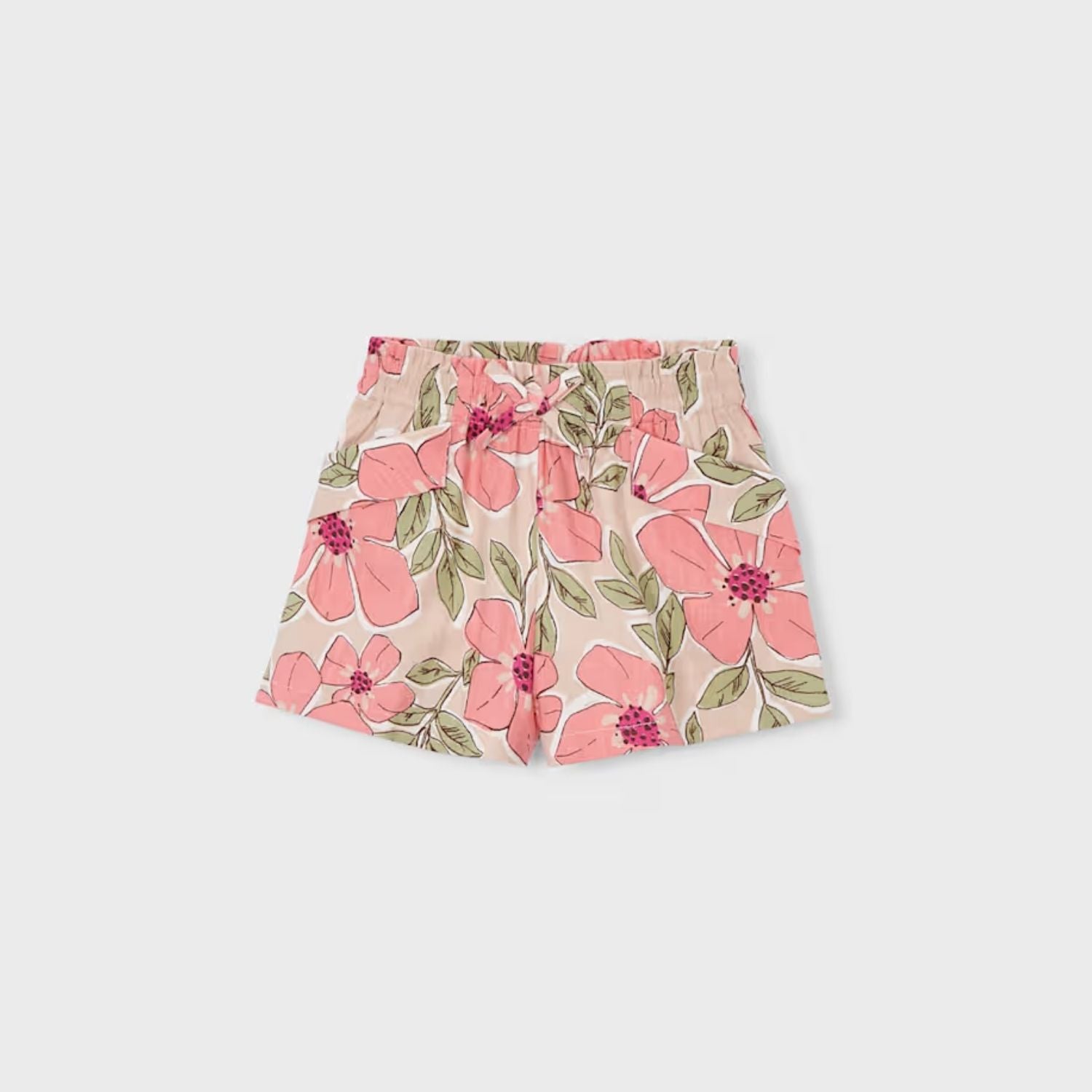 Shorts Floral Art Mandarina