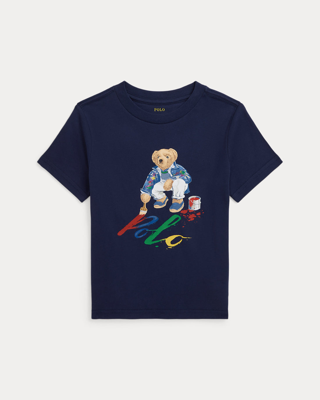 Camiseta Azul Polo Bear Artist Niño