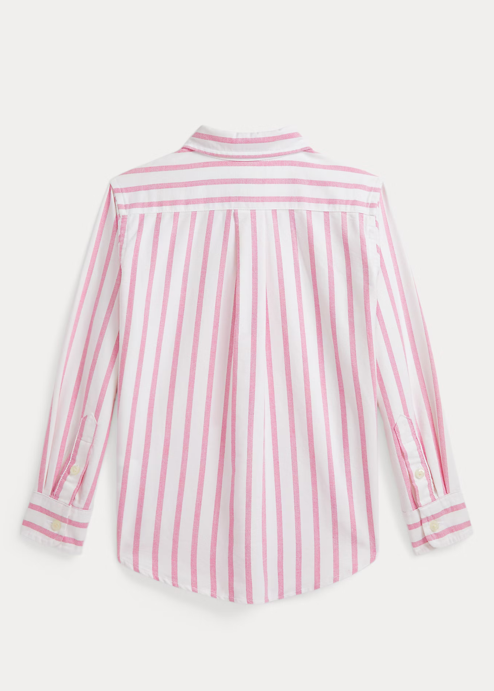 Camisa Rayas Oxford Rosa Niño