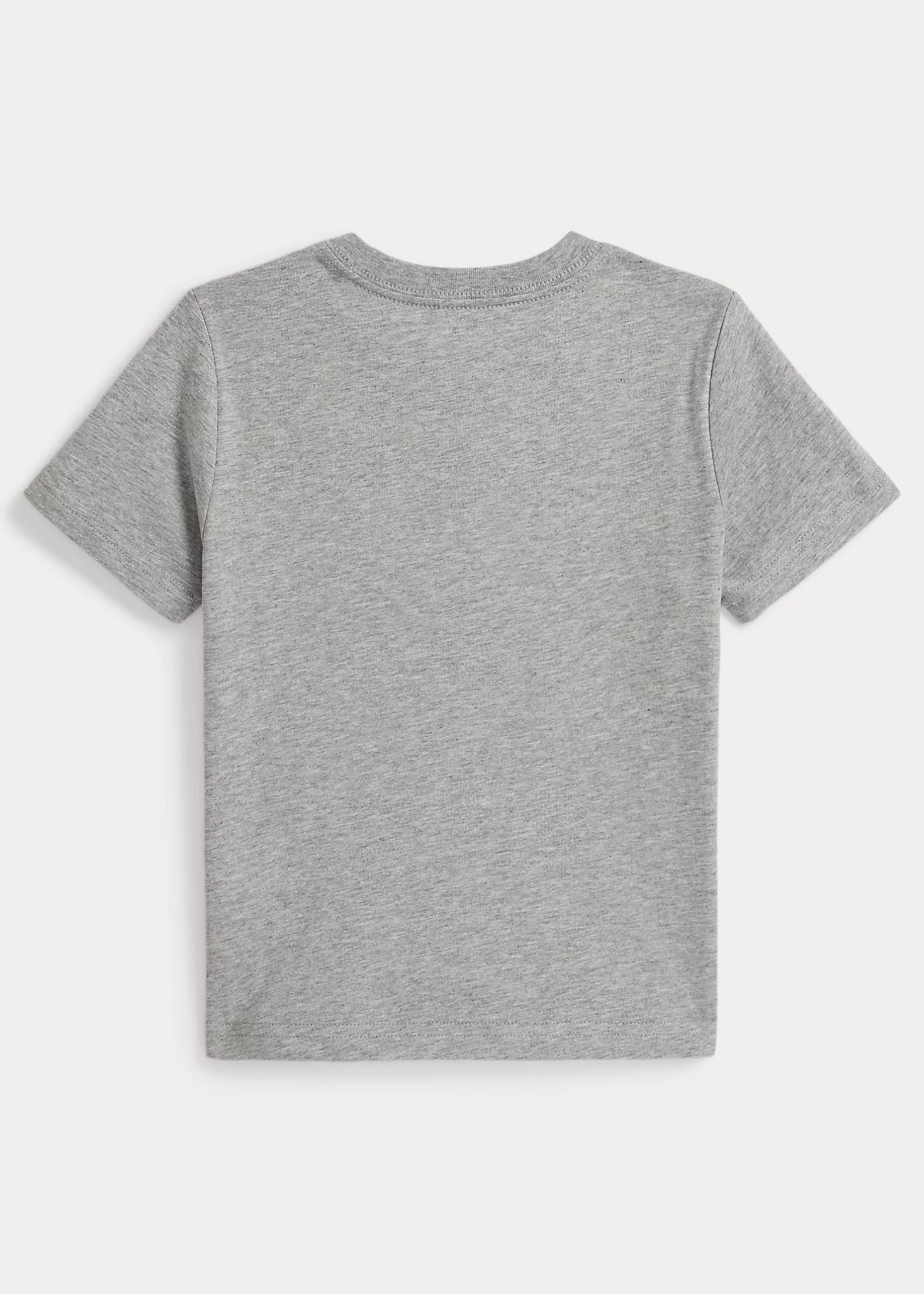 Camiseta Algodón Gris Bordada Polo Bear