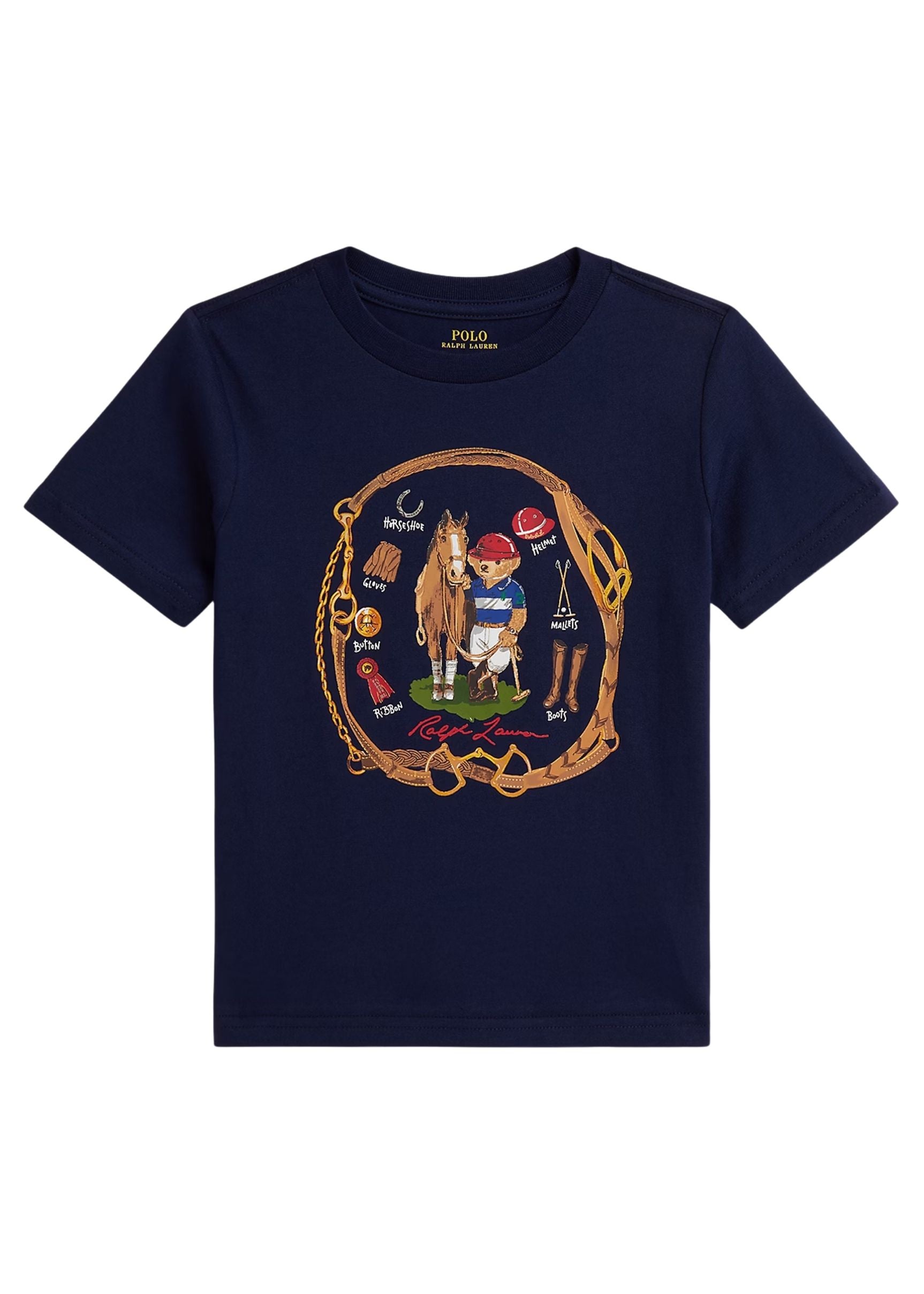 Camiseta Azul Equestrian Polo Bear