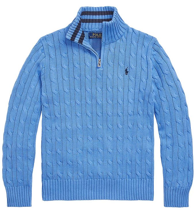 Sweater Cuello Alto Azul Niño