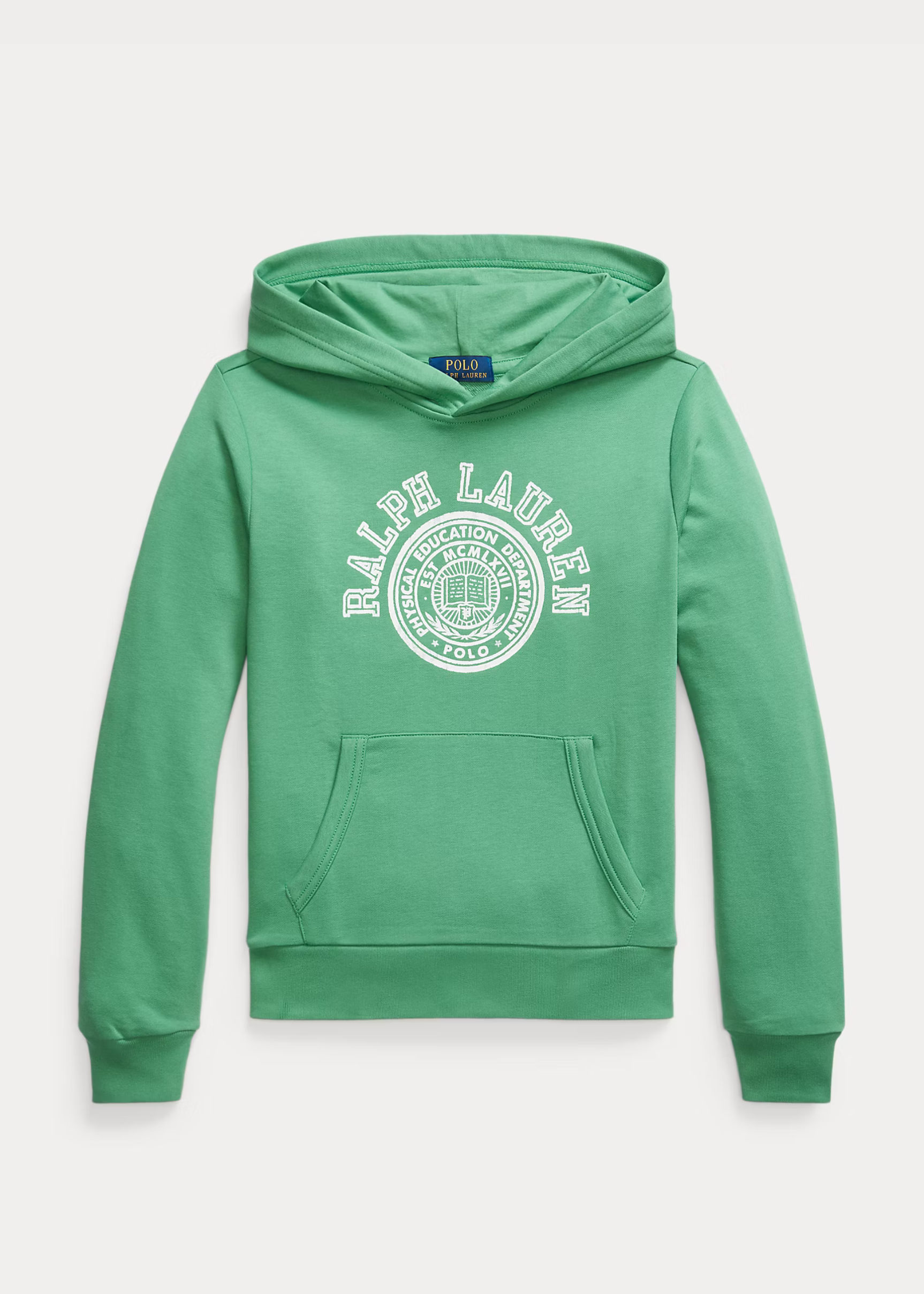 Hoodie Verde Nieve Logo Vintage Algodón