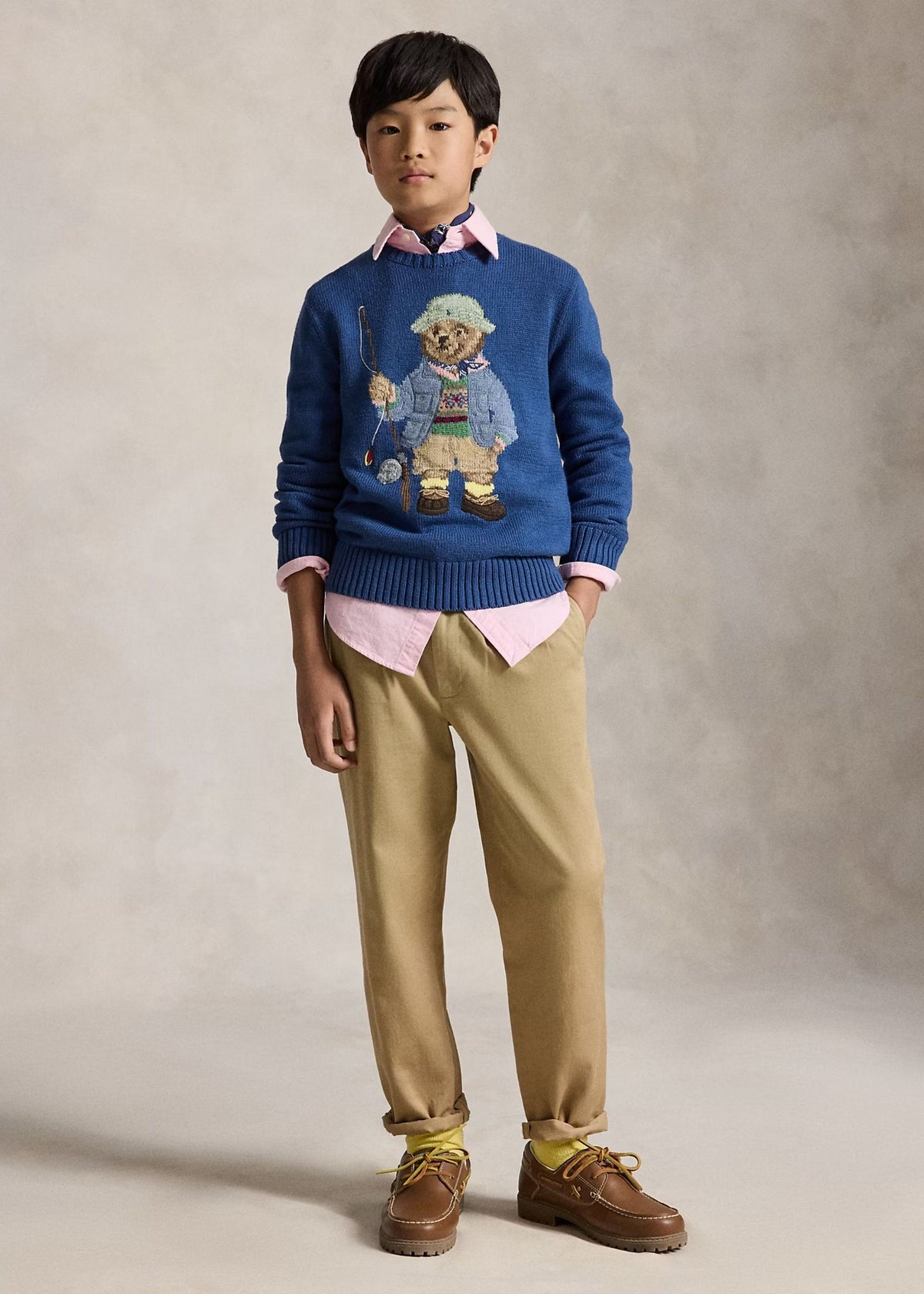 Sweater Tejido Polo Bear Azul Old Royal