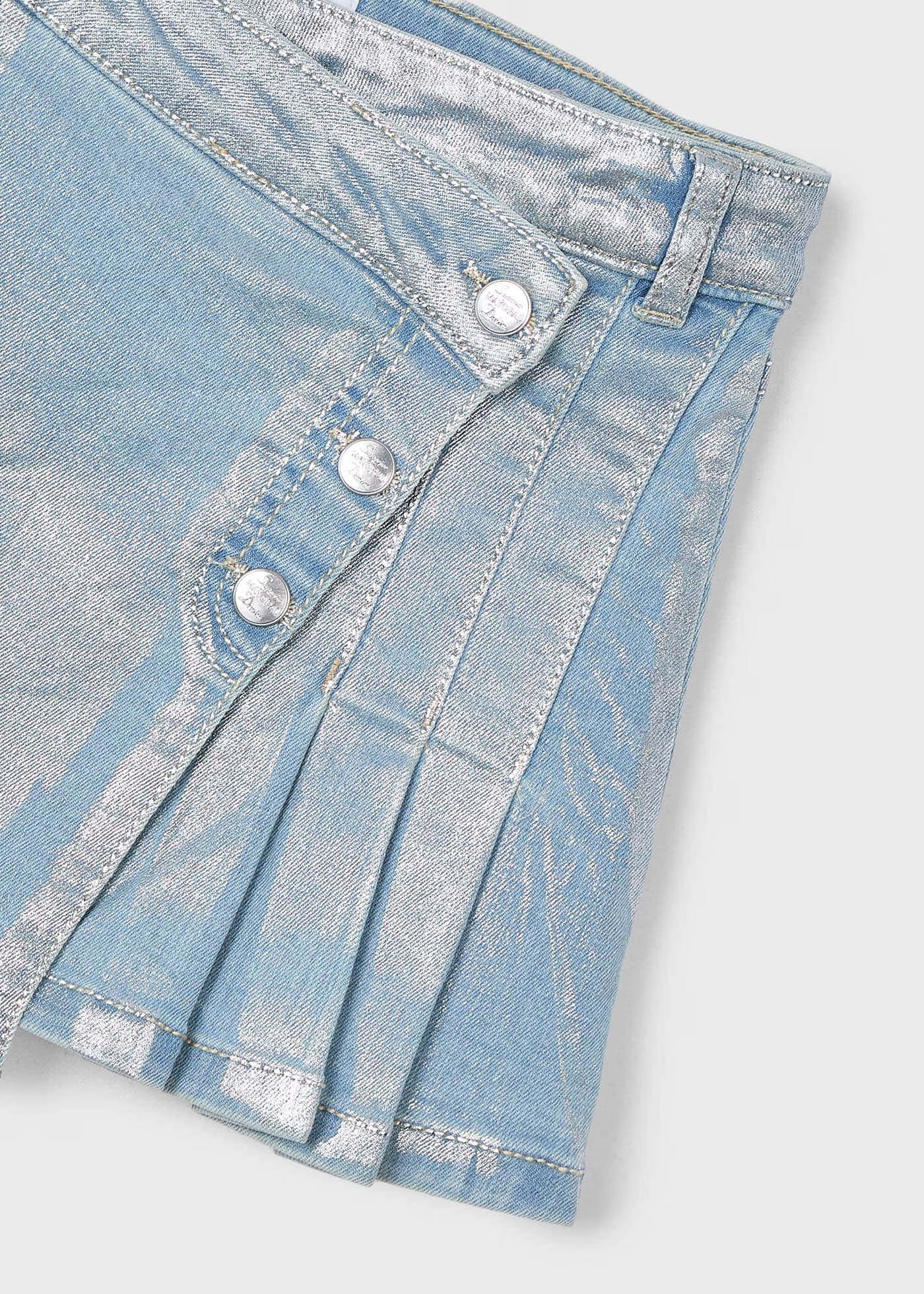 Falda Denim Bleach Foil Tablas