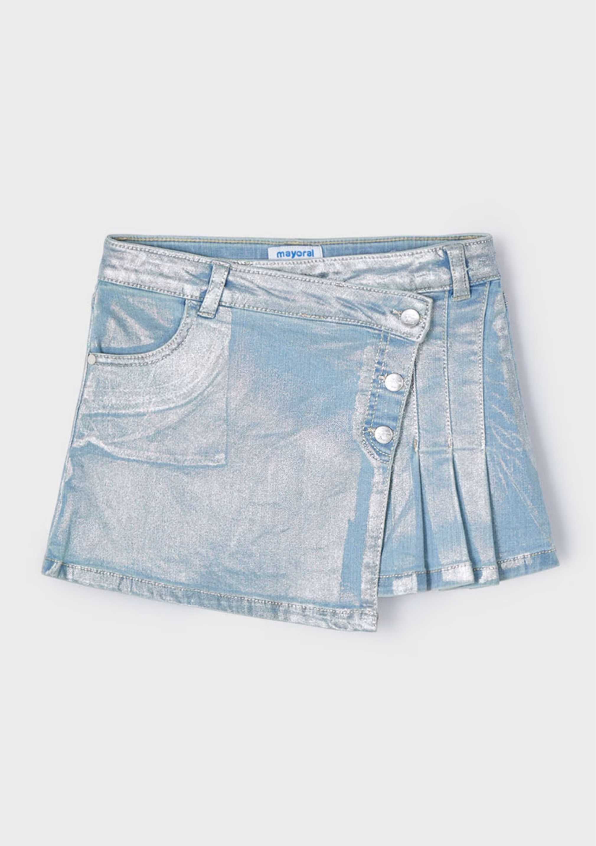Falda Denim Bleach Foil Tablas