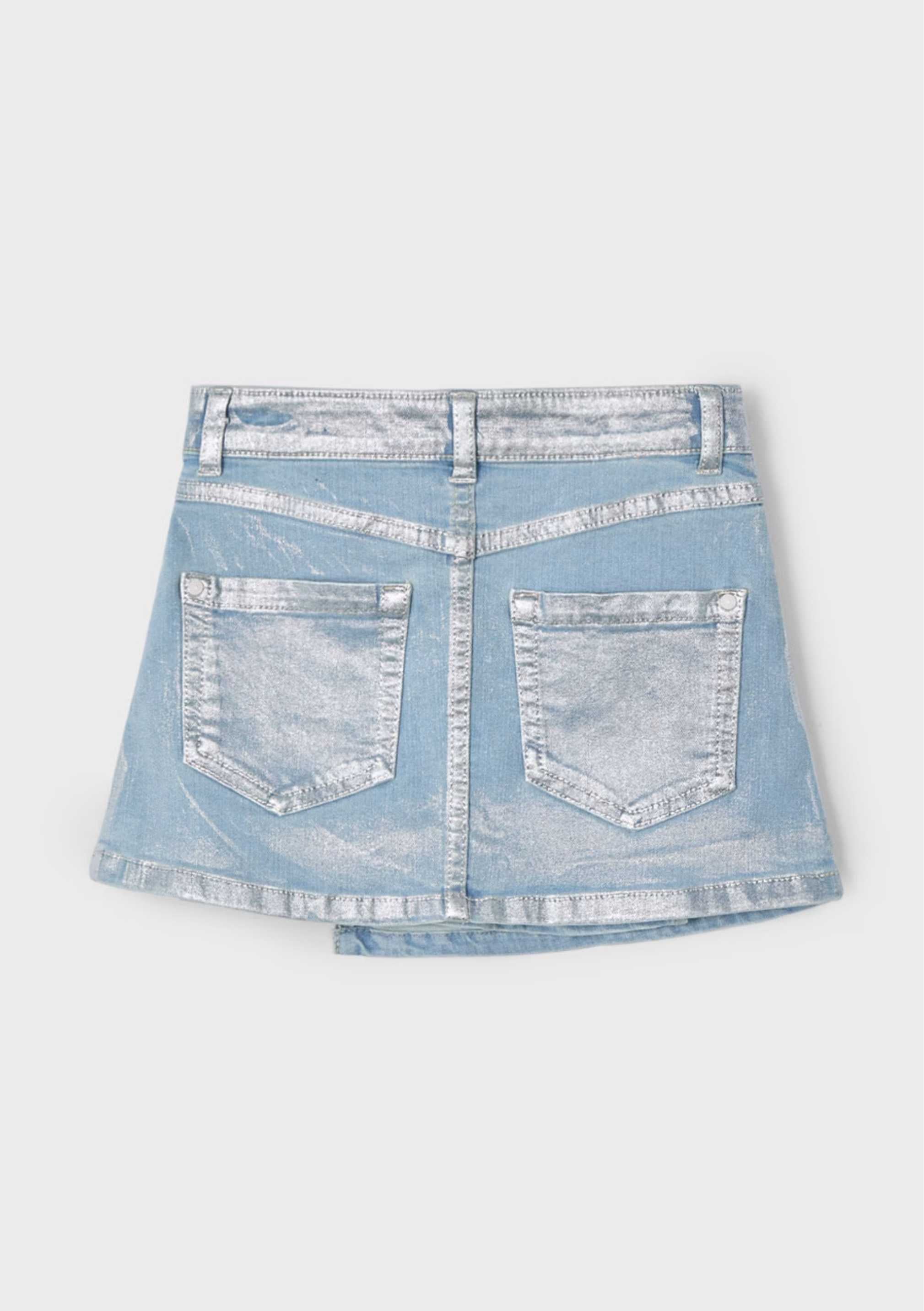 Falda Denim Bleach Foil Tablas