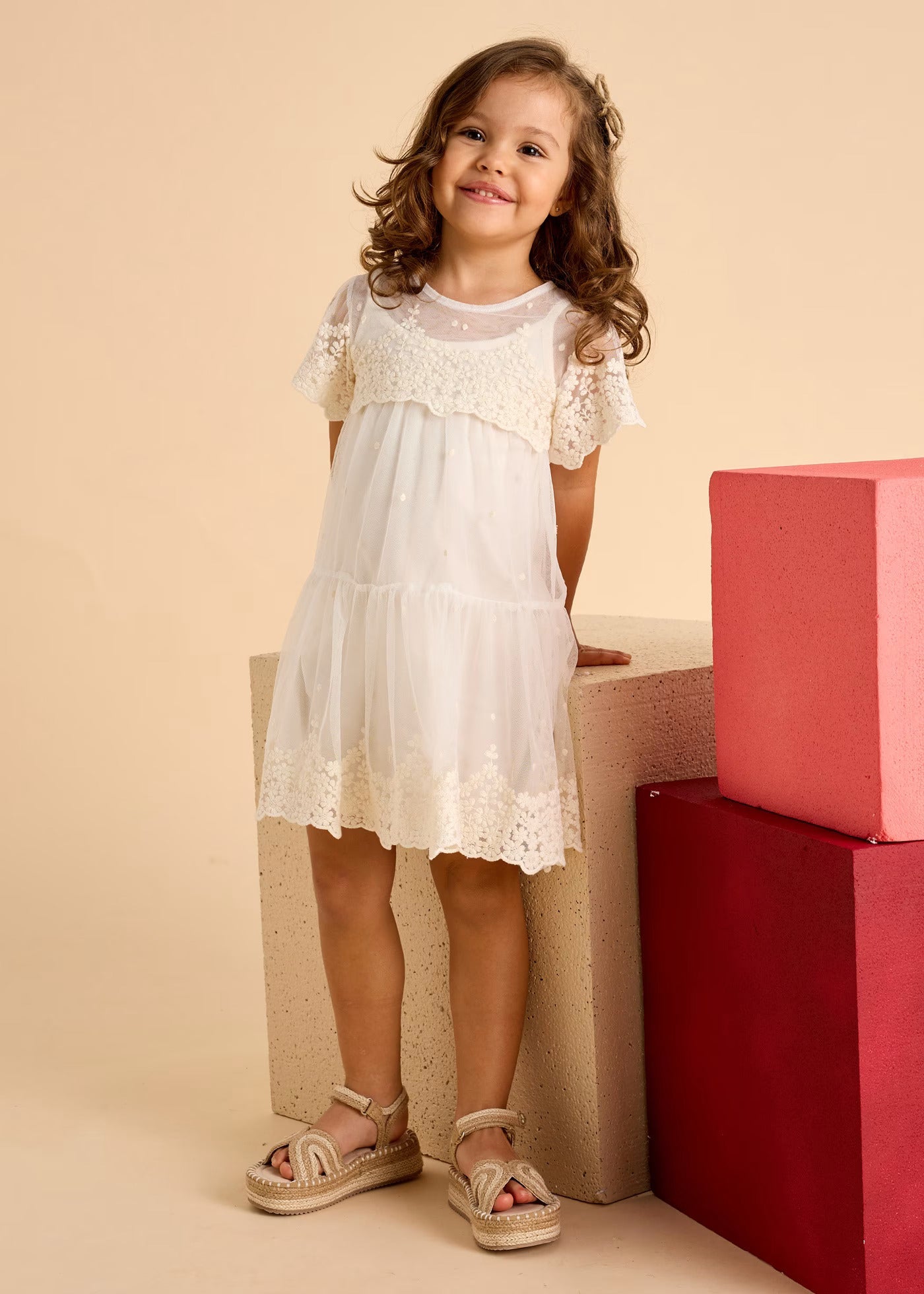 Vestido Boho Tul Bordado