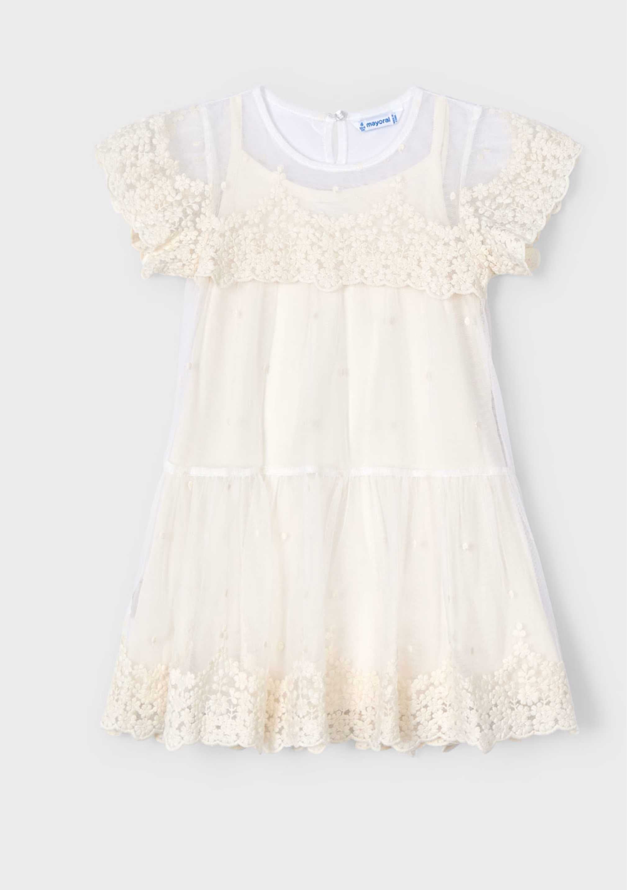 Vestido Boho Tul Bordado