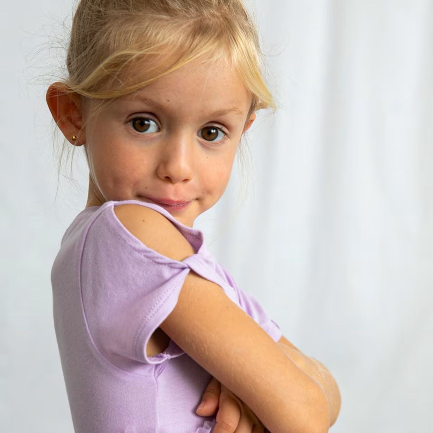 Vestido Combinado Tul Malva