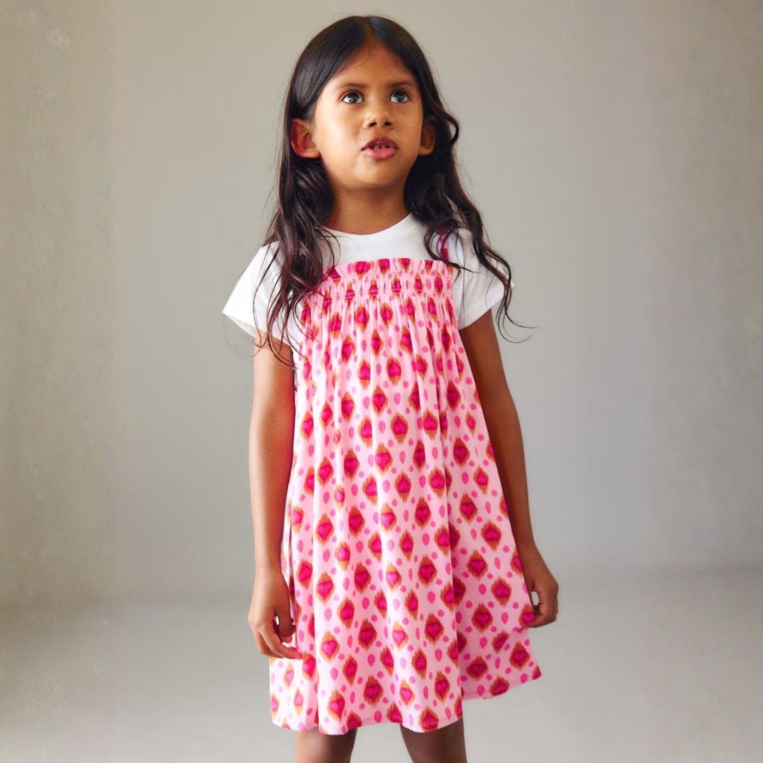 Vestido Combinado Tribal Hearts Candy