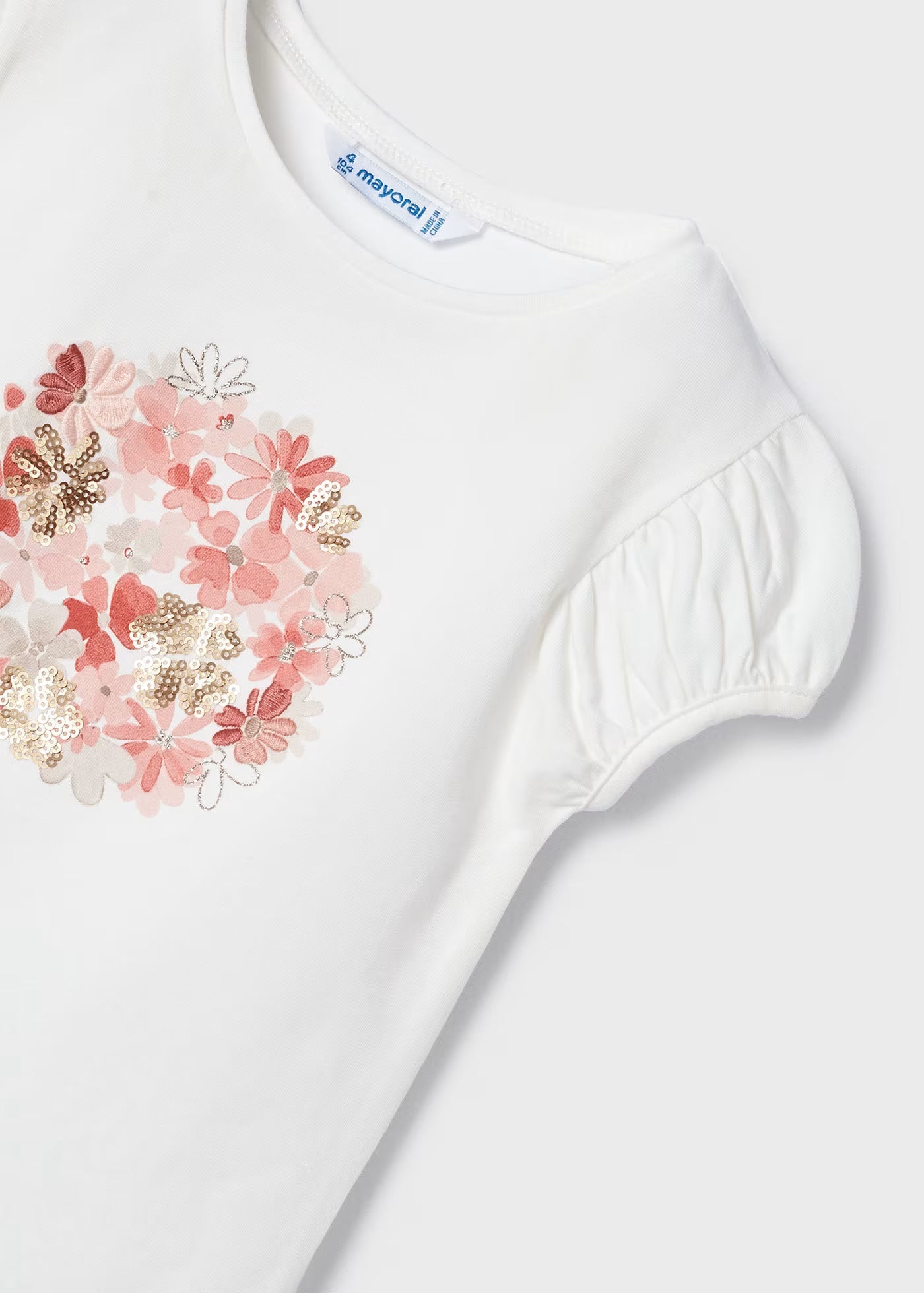 Conjunto Camiseta & Falda Tul Nude Niña