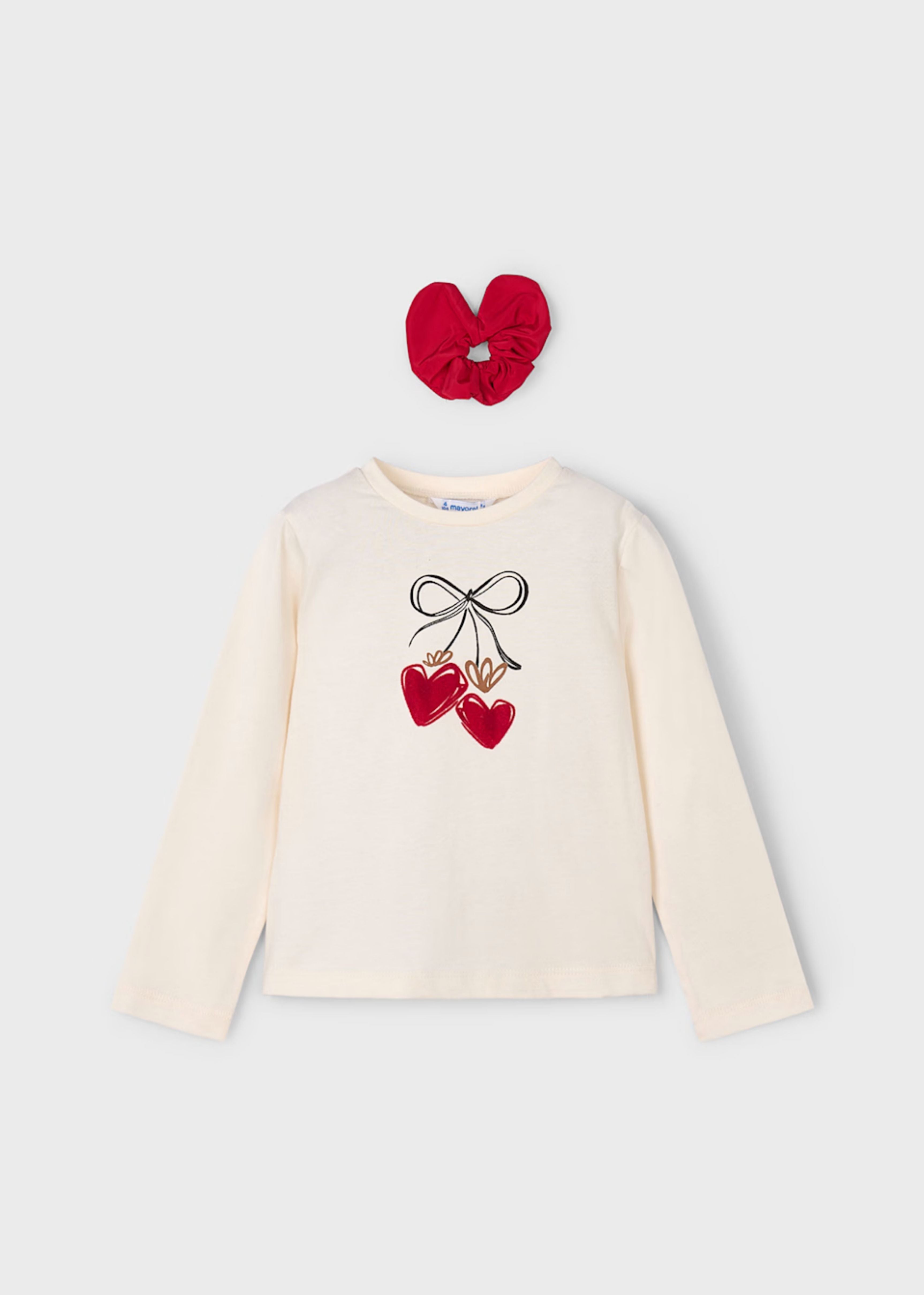 Camiseta Coletero Cherry Hearts 100% Cotton
