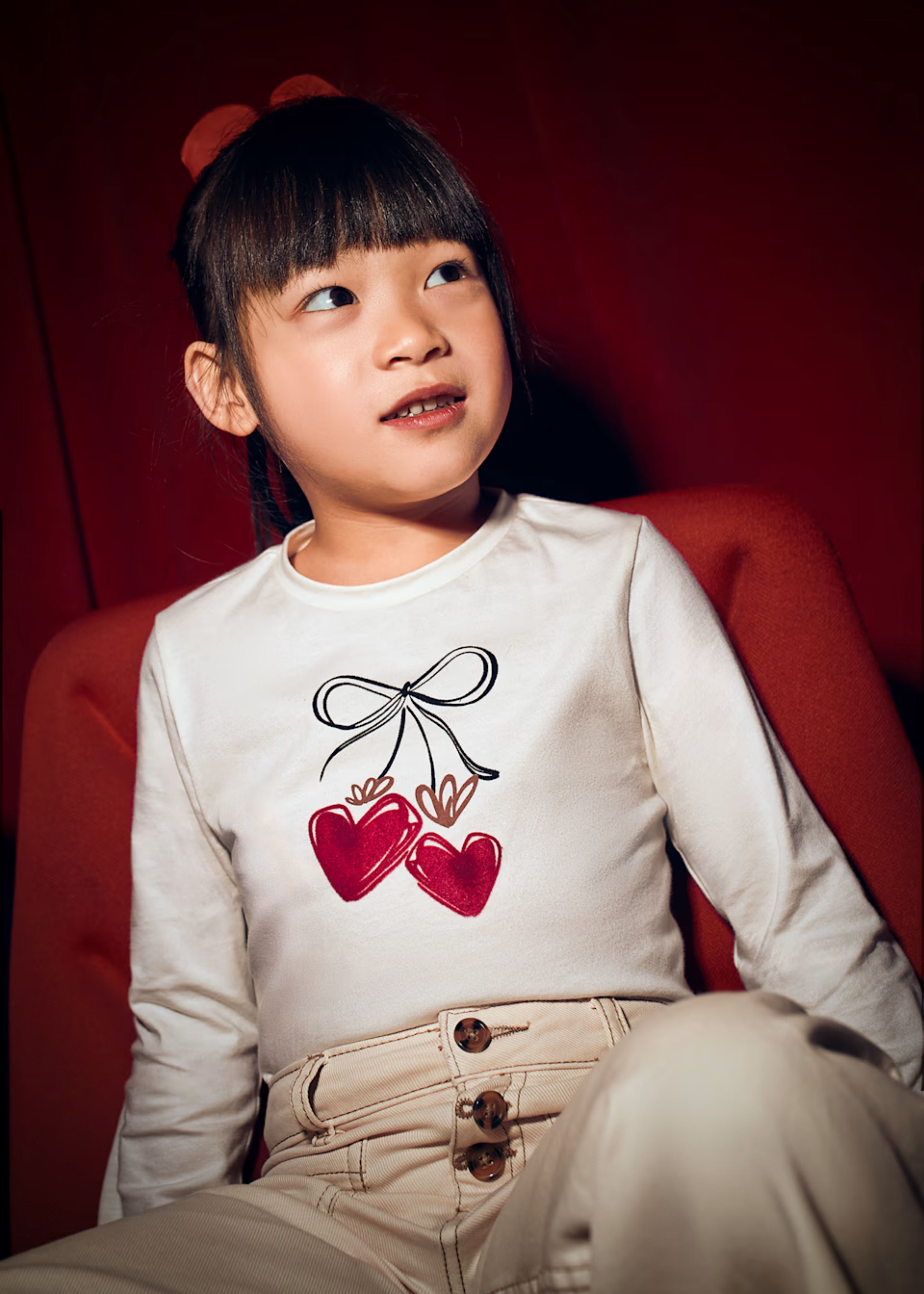 Camiseta Coletero Cherry Hearts 100% Cotton